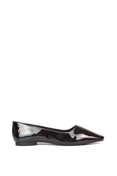 XY London 'Maci' Square Toe Slip On Flat Heel Ballerina Pumps