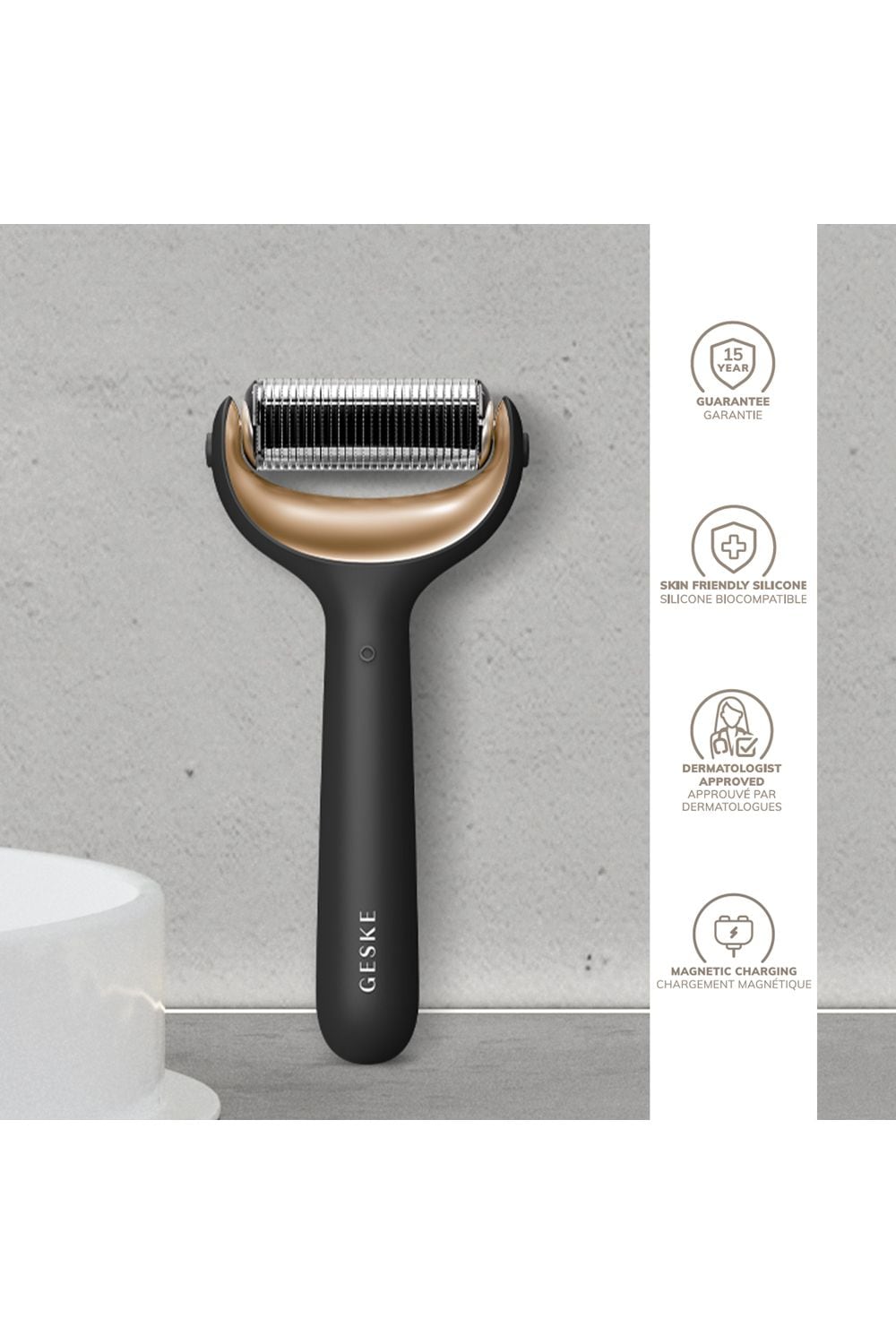 GESKE MicroNeedle Face & Body Roller | 9 in 1 Multi image 3