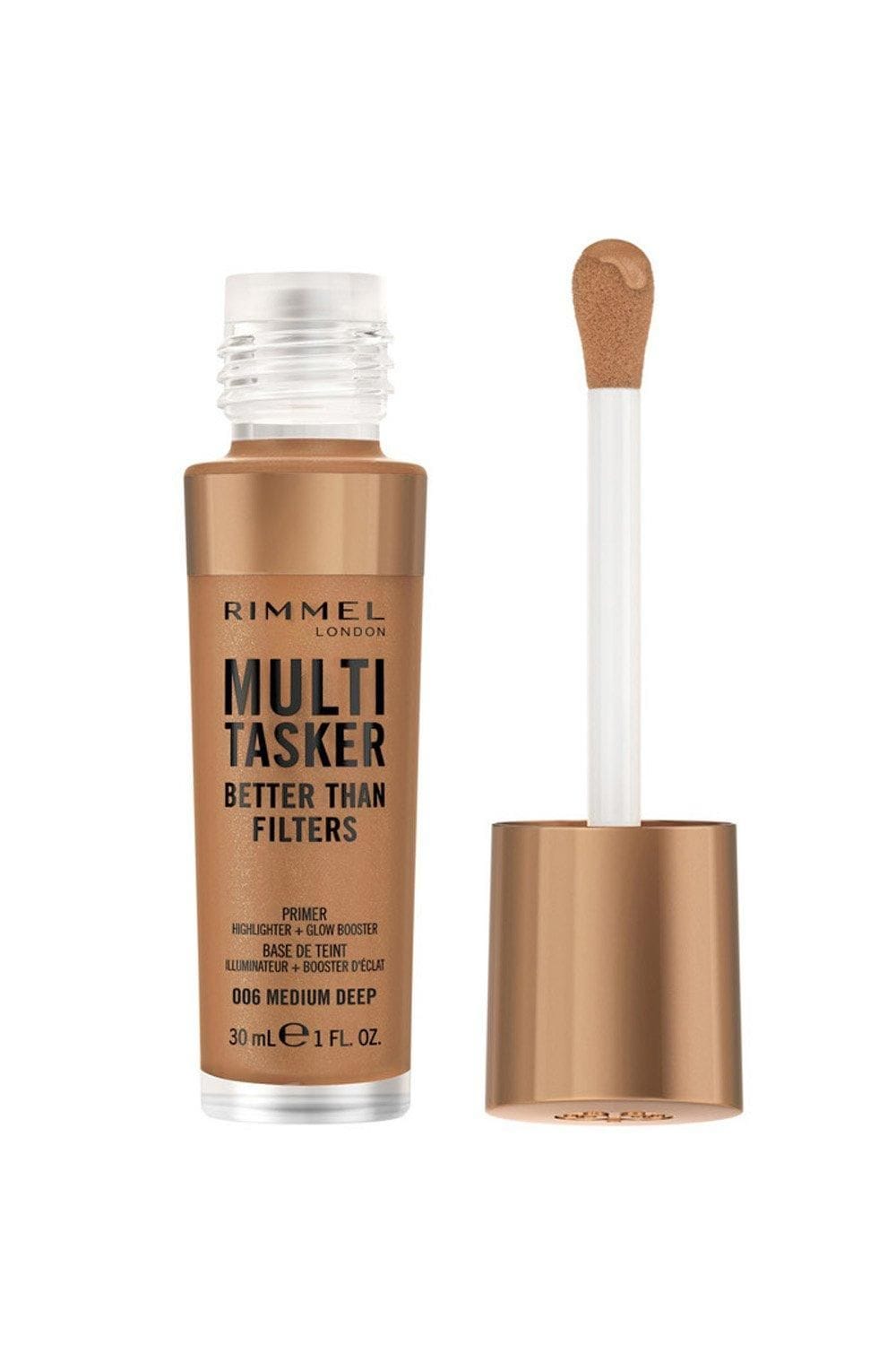 Rimmel London Multi-Tasker Better Than Filters Glow Boosting Primer 30ml Medium Deep image 1