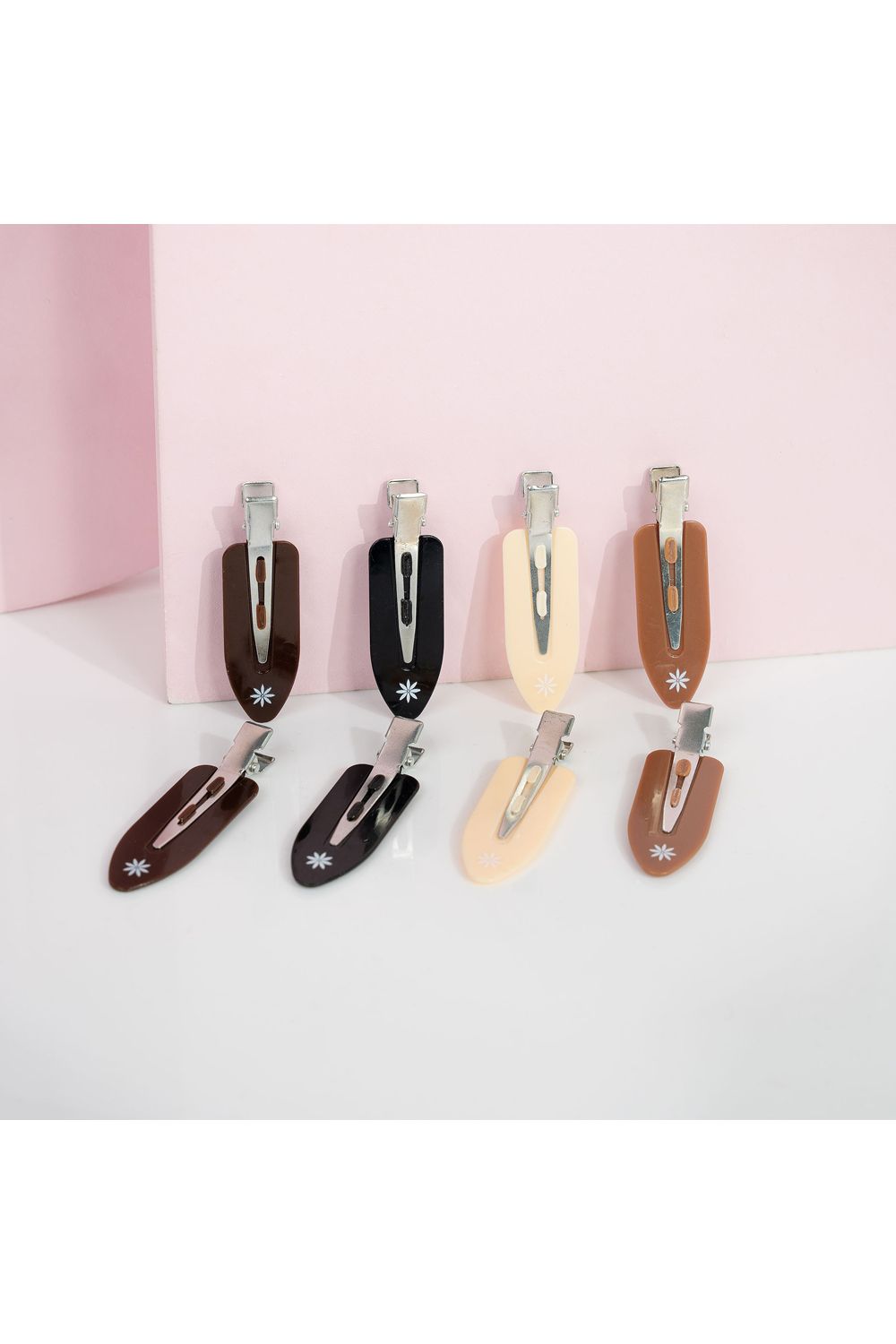 Brushworks Nude No Crease Hair Clips - 8 Pack Multi image 3