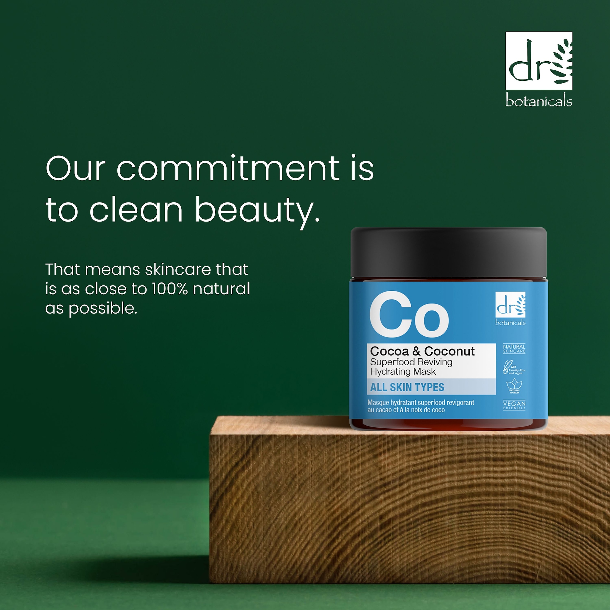 Dr. Botanicals Advanced Cocoa & Coconut Reviving Hydrating Mask 60ml image 2