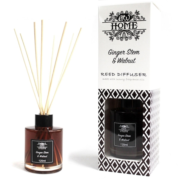 KDMD 120ml Reed Diffuser - Ginger Stem & Walnut
