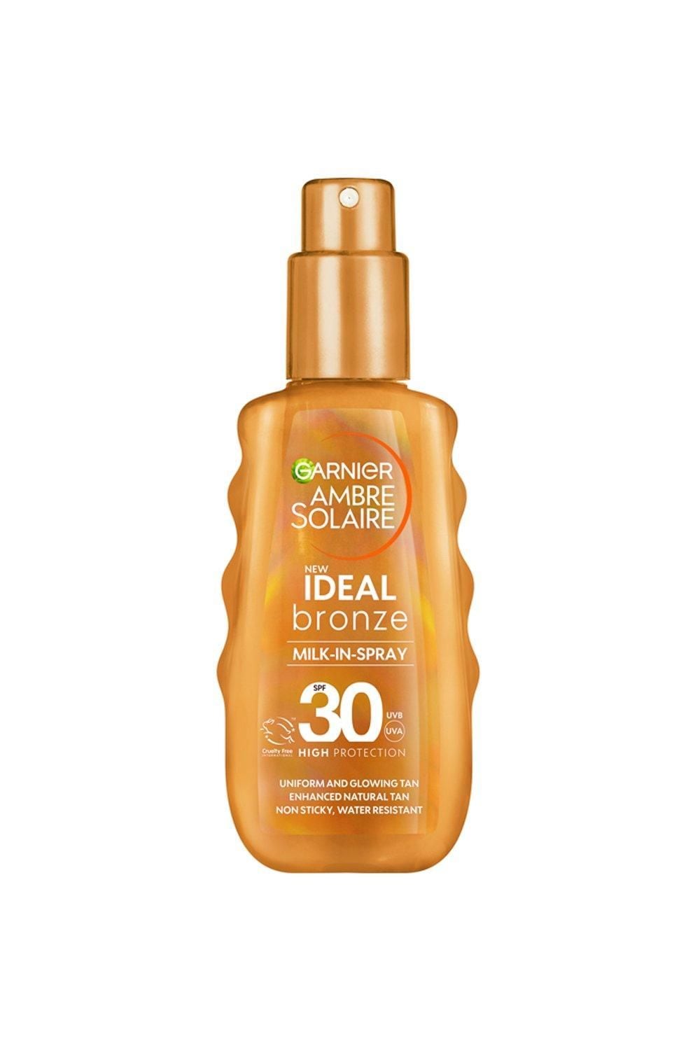 Garnier Ambre Solaire Ideal Bronze Milk-In Tanning Spray SPF30 Multi image 1