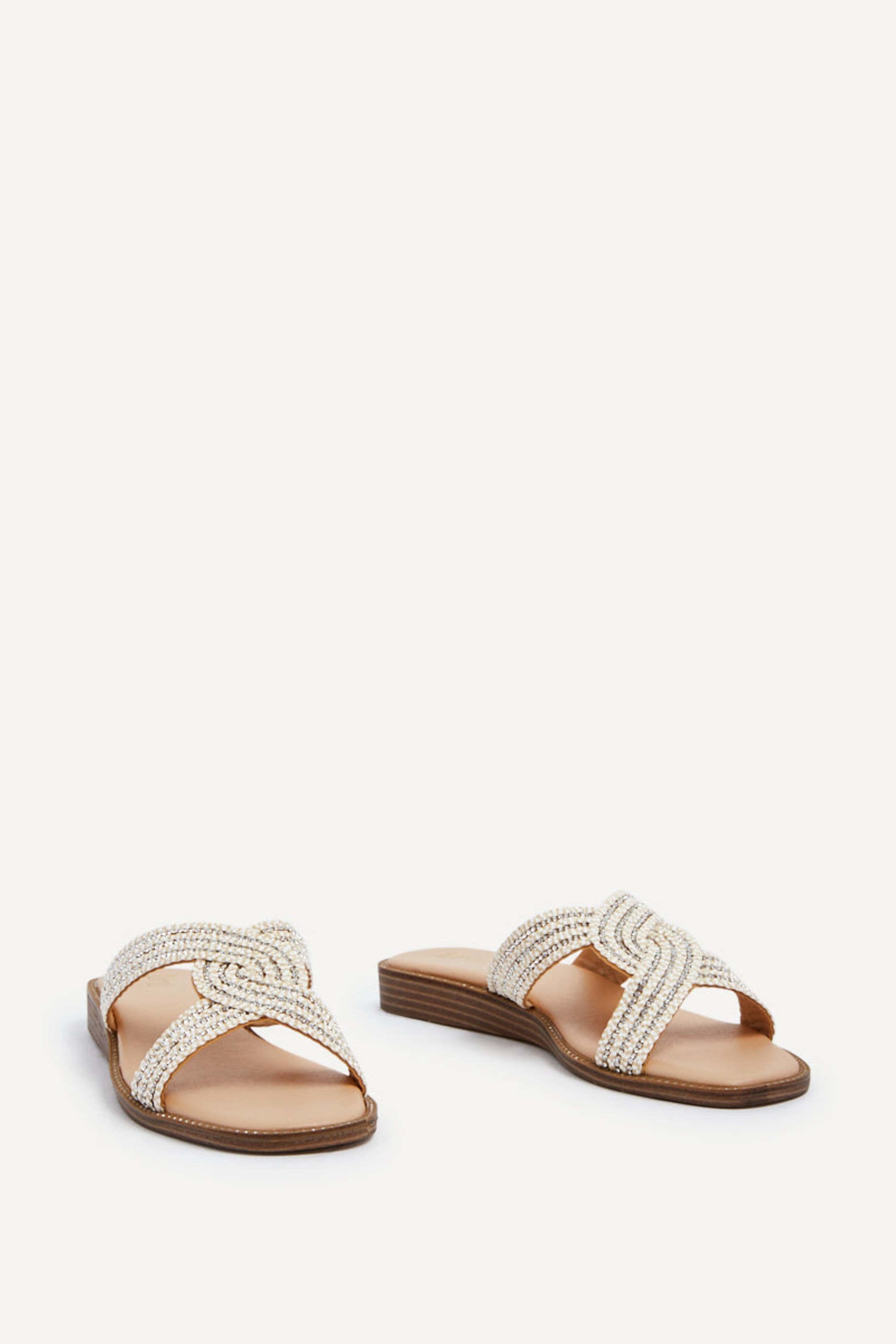 Linzi Vella Neutral Low Wedge Sliders image 3