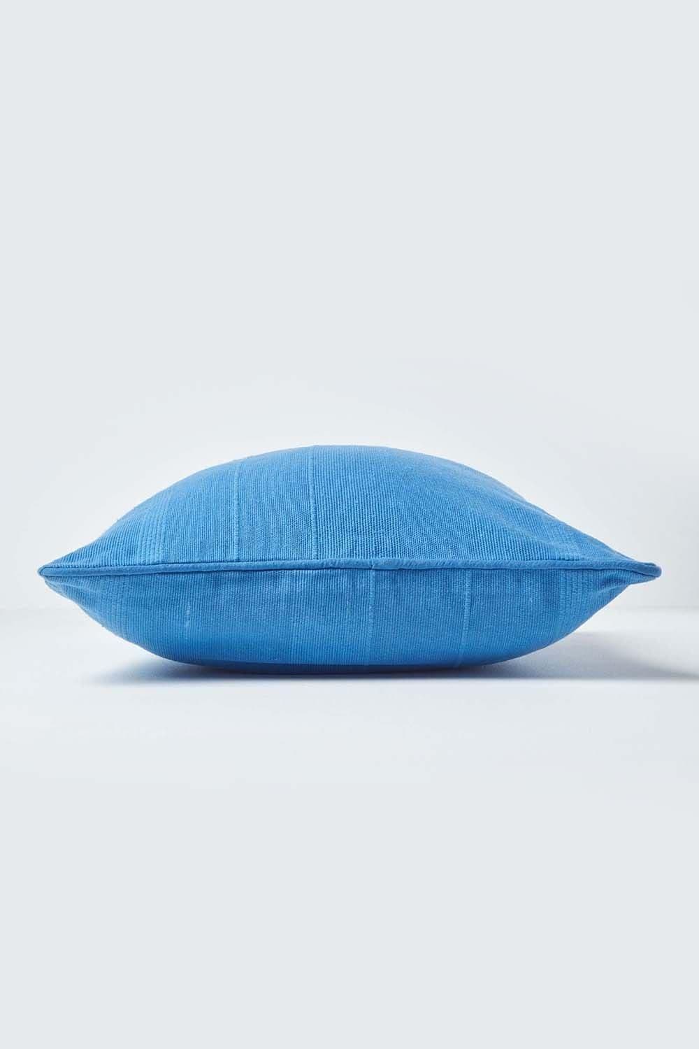 Homescapes Cotton Rajput Ribbed Cushion Cover image 2