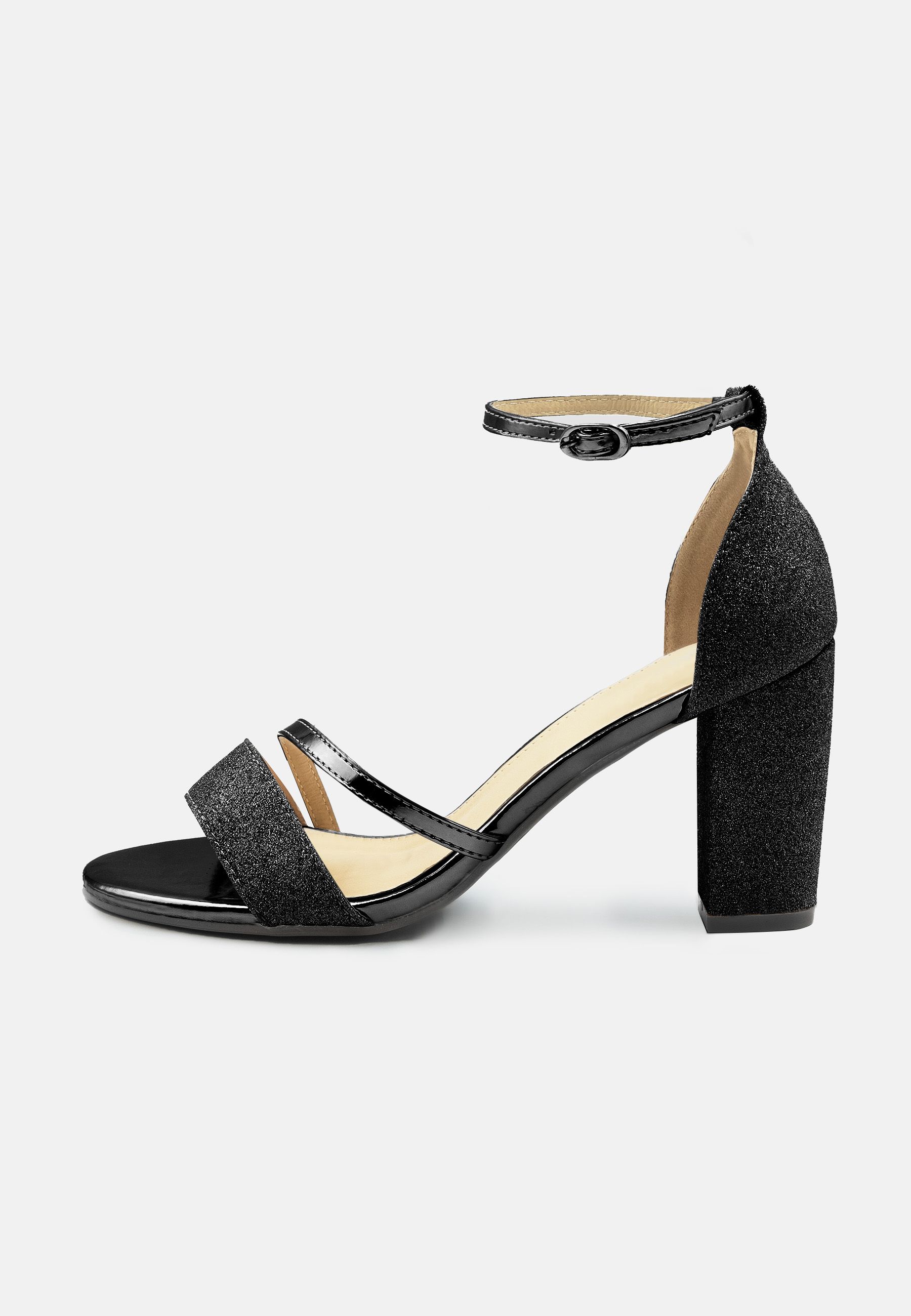 Where's That From 'Perla' Mid High Block Heel Sandals With Ankle Strap image 3