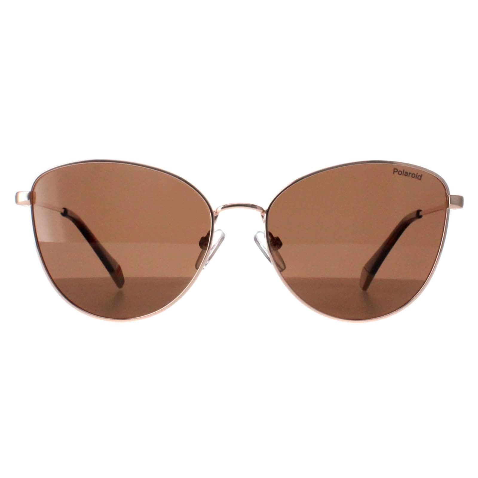 Polaroid Cat Eye Gold Copper Bronze Polarized PLD 6188/S