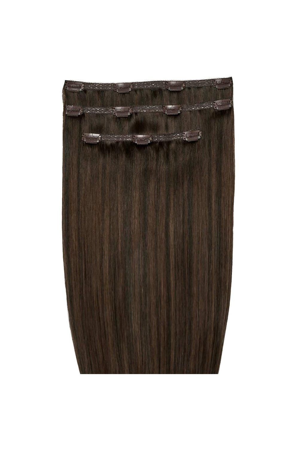 Beauty Works 18'' Deluxe Clip-In Extensions Roast Chestnut image 1