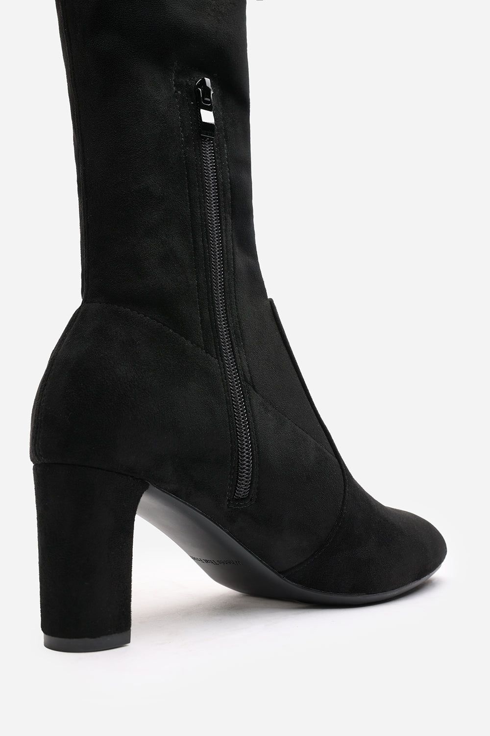 Where's That From 'Sonya' Suede Block Heel Over The Knee Boots image 6