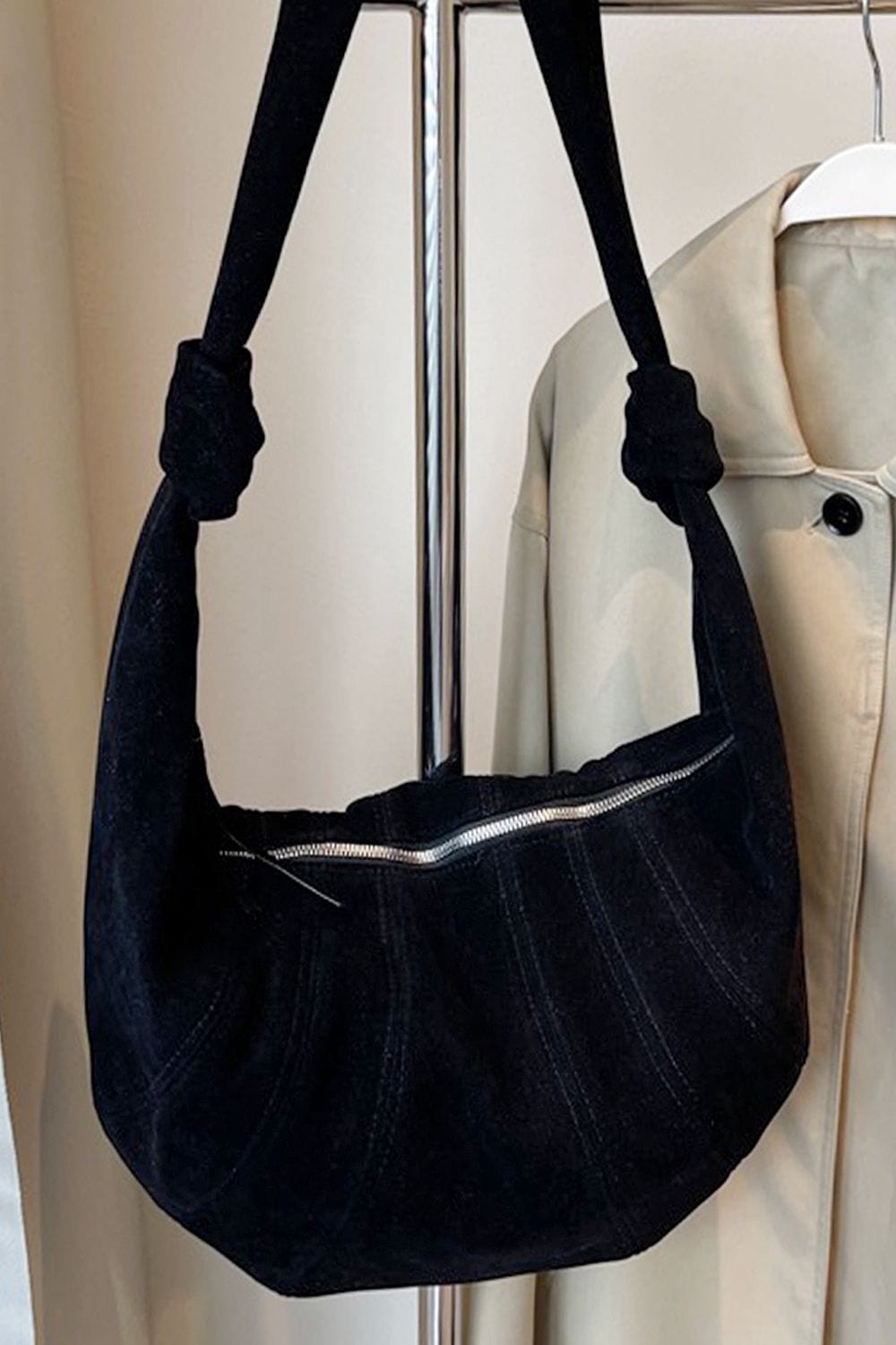 XY London 'Claud' Crescent Baguette Crossbody Shoulder Bag image 3