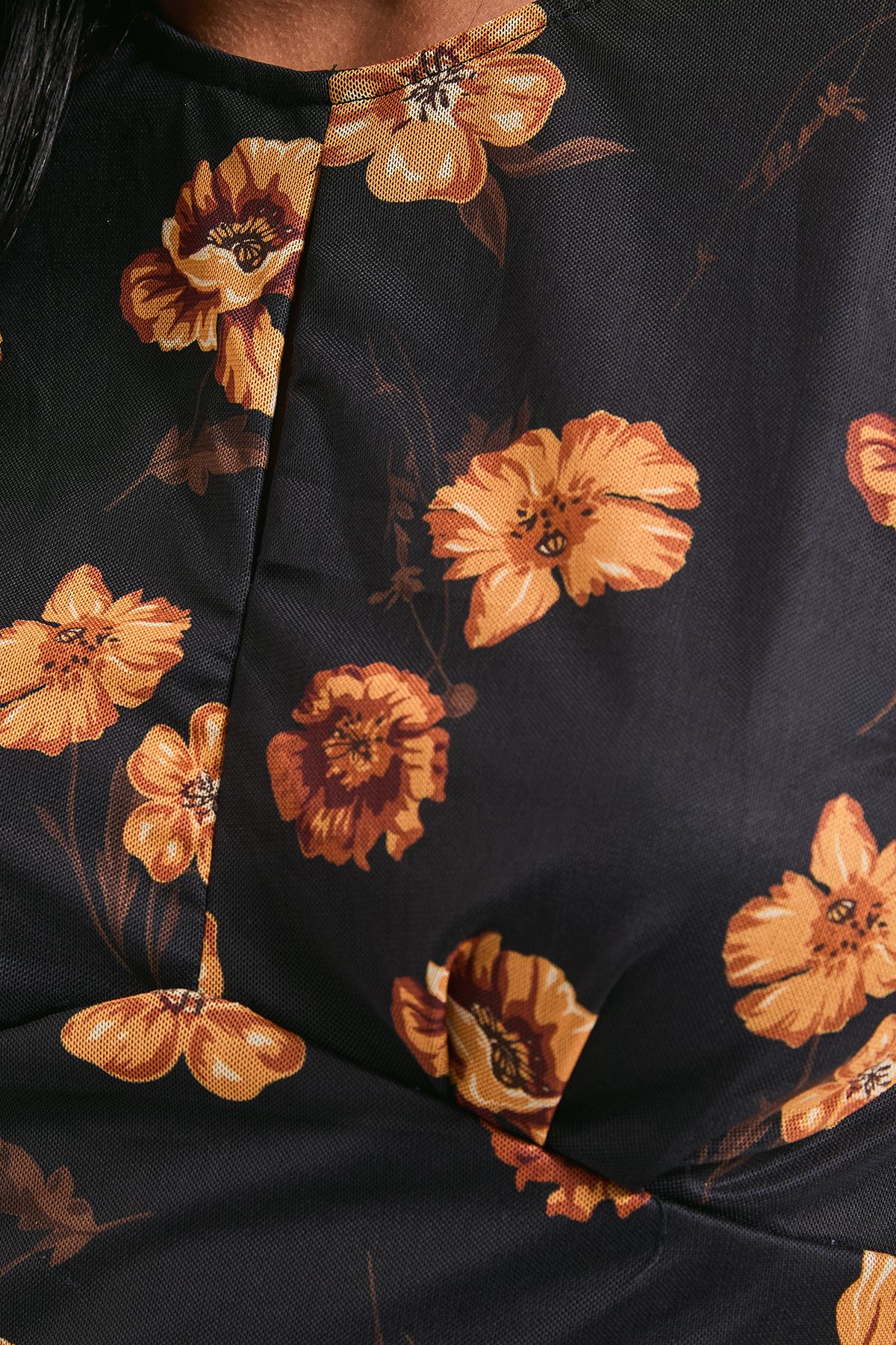 Dorothy Perkins Tiered Skirt Printed Mesh Mini Dress Floral image 5