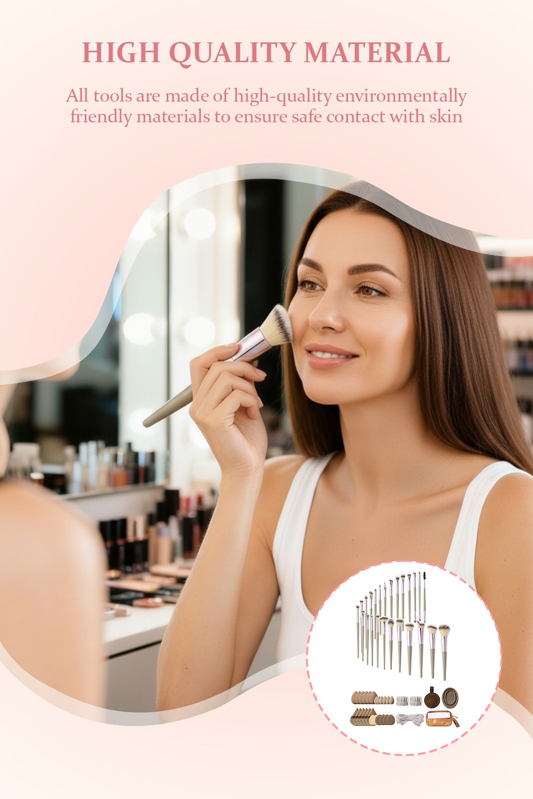 SHEONLY Professional Makeup Brush & Tool Set image 5