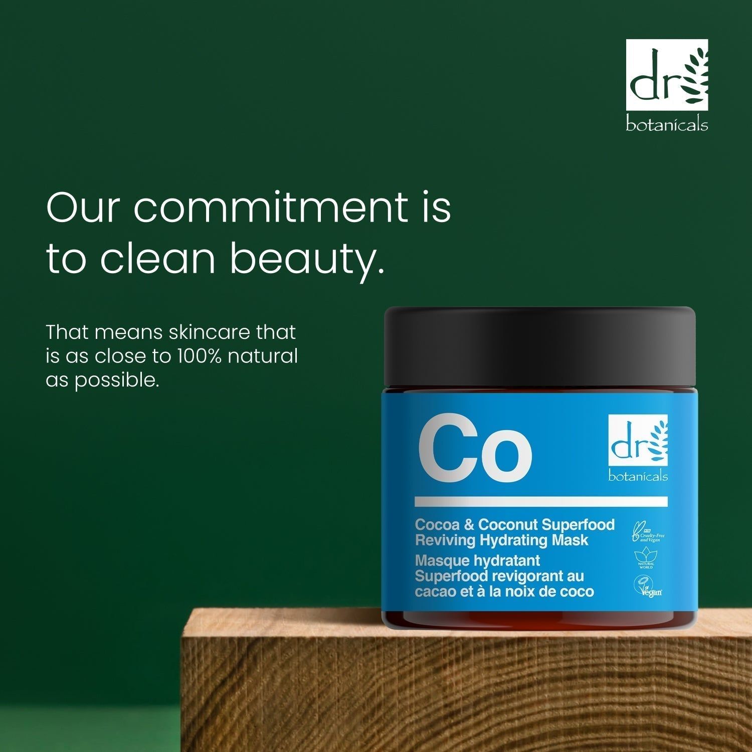 Dr. Botanicals Advanced Cocoa & Coconut Superfood Reviving Hydrating Mask 60ml image 3