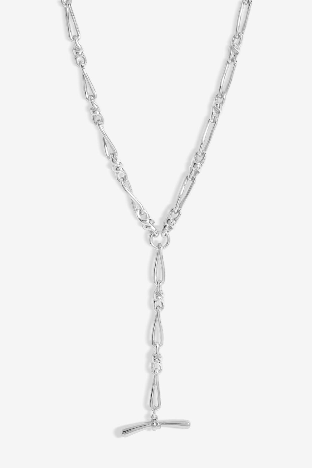 Jon Richard Silver Plated T Bar Necklace