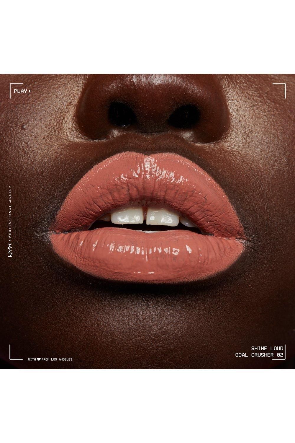 NYX Professional Makeup Shine Loud High Pigment Long Lasting Lip Shine Lip Gloss Goal Crusher image 3