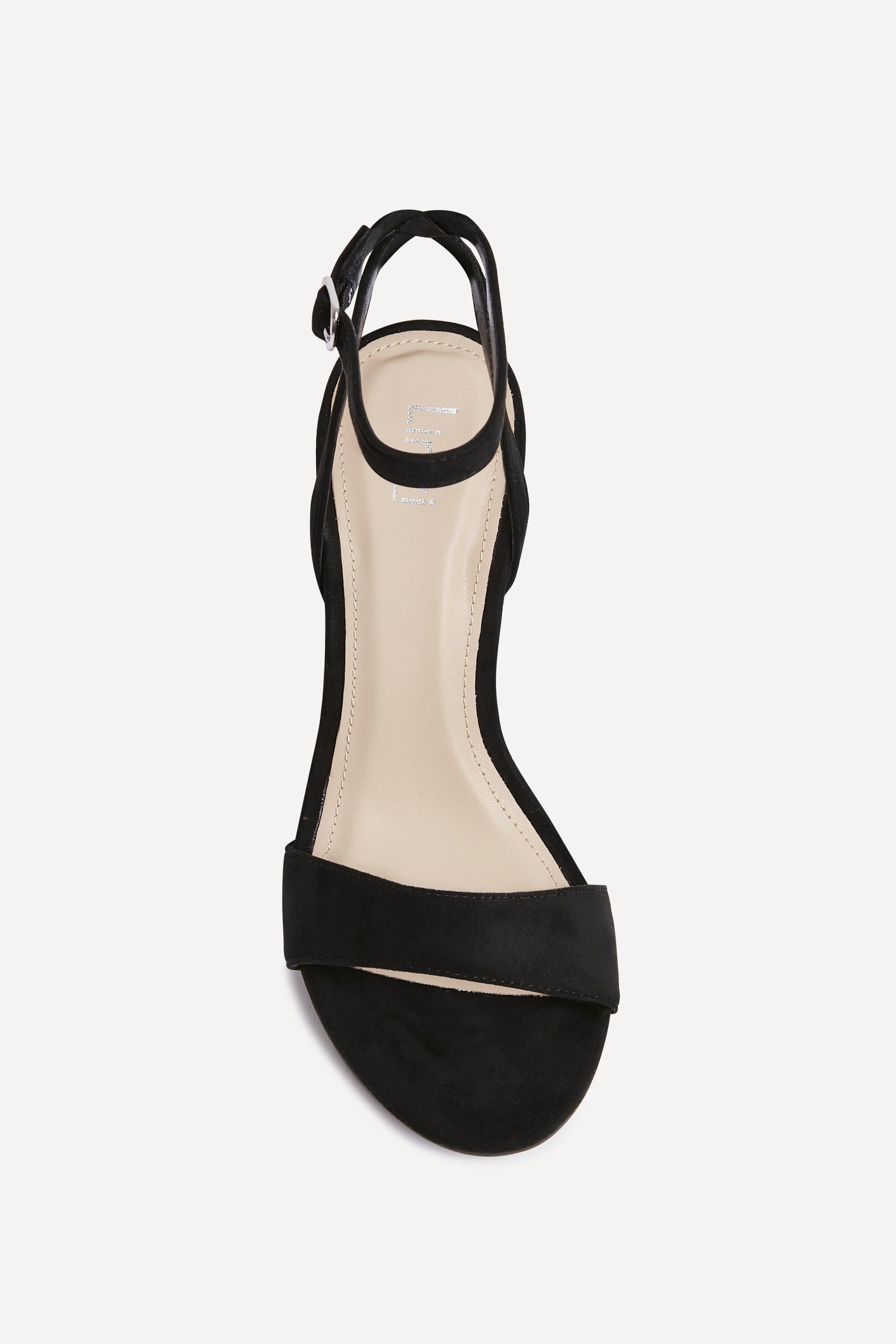 Linzi Trance Black Faux Suede Block Heel image 4