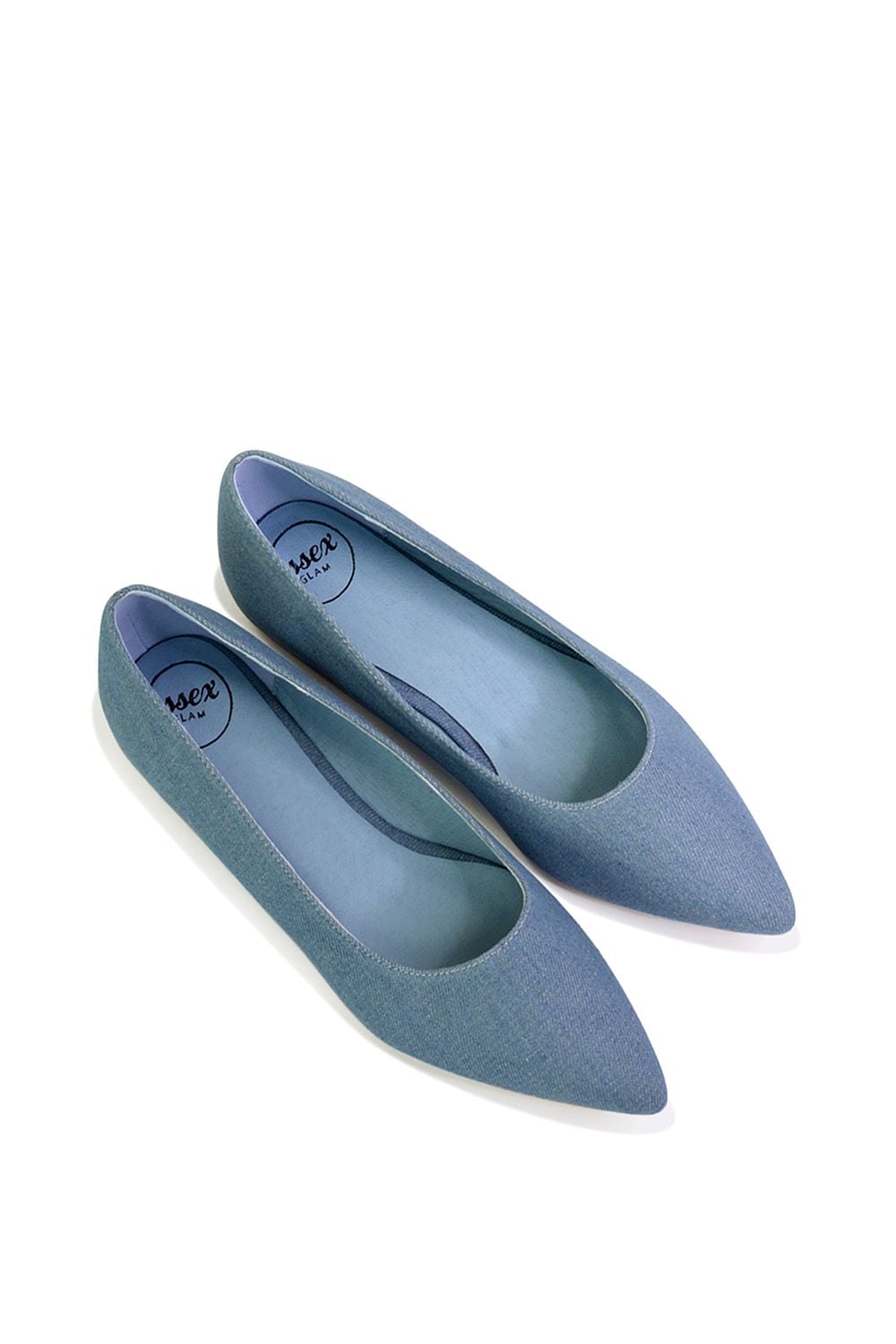 XY London 'Bubbles' Pointed Toe Slip on Flat Ballerina Pump Shoes image 3