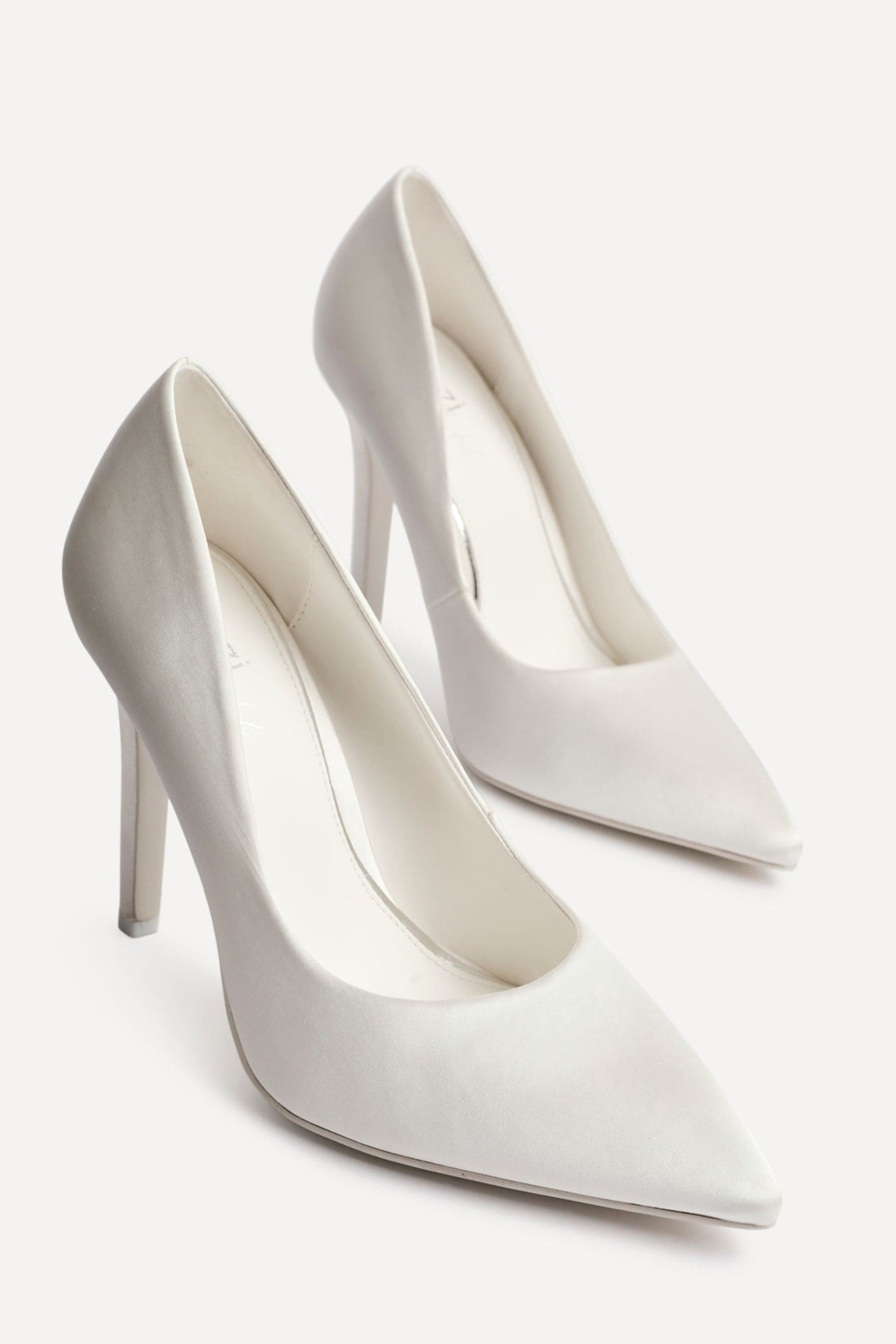 Linzi Solemate Bridal Ivory Satin Court Heels image 4