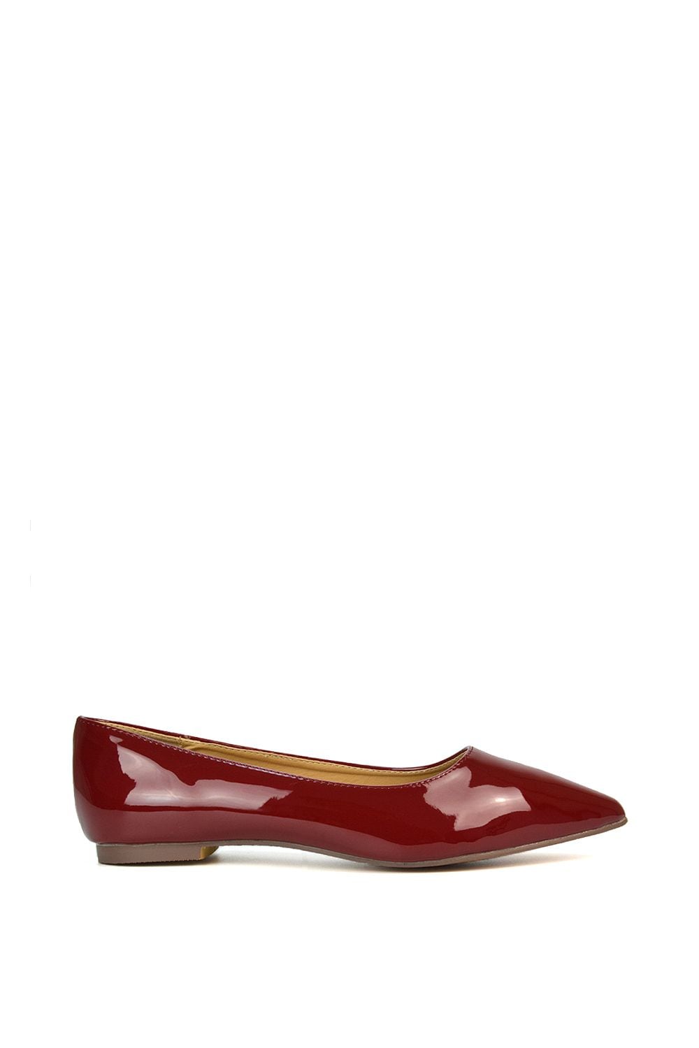 XY London 'Cordelia' Slip on Pointed Toe Flat Ballerina Pump Shoes image 1