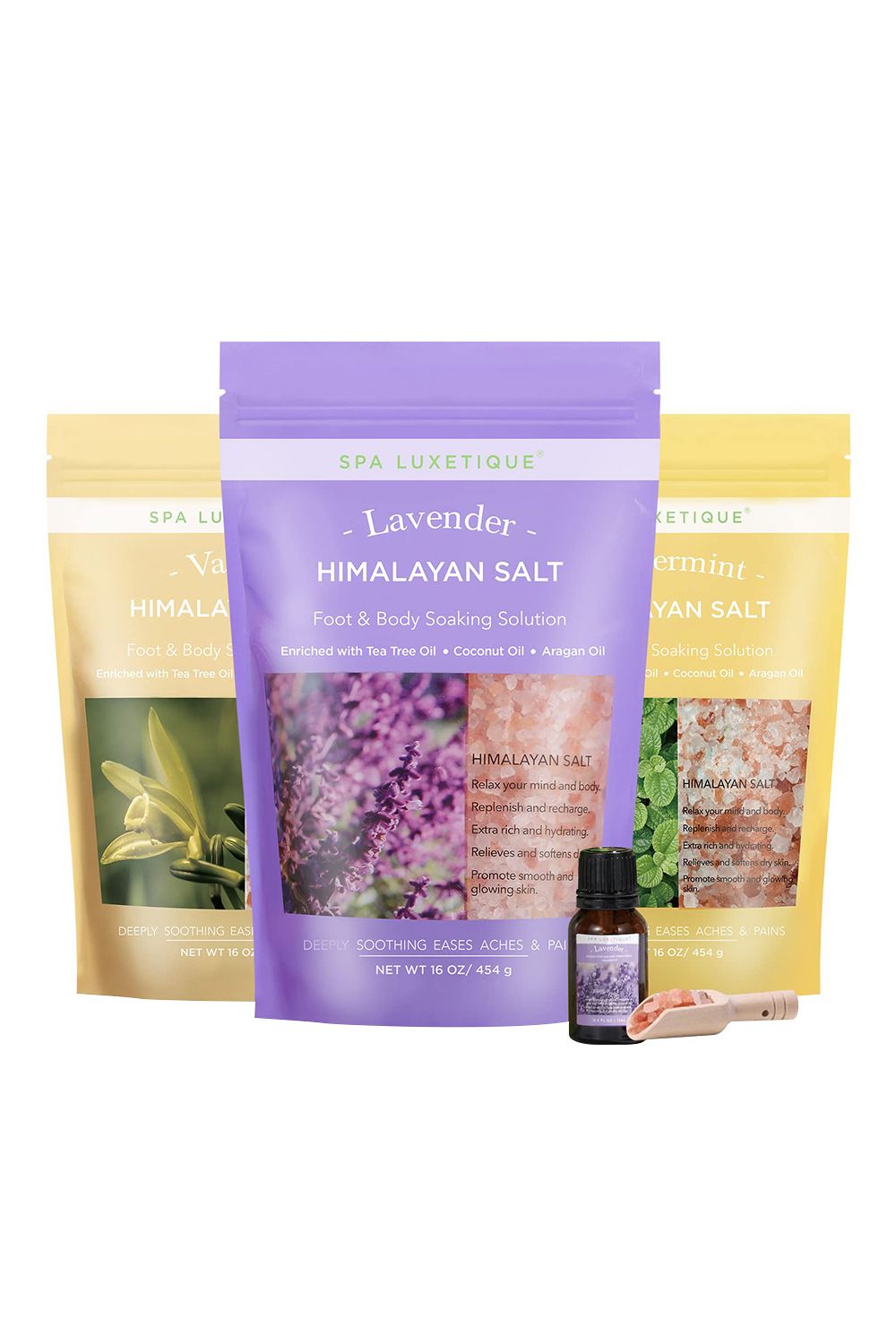 Living and Home 3x454g Bath Salts Gift Sets with Extra Lavender Essential Oil image 6
