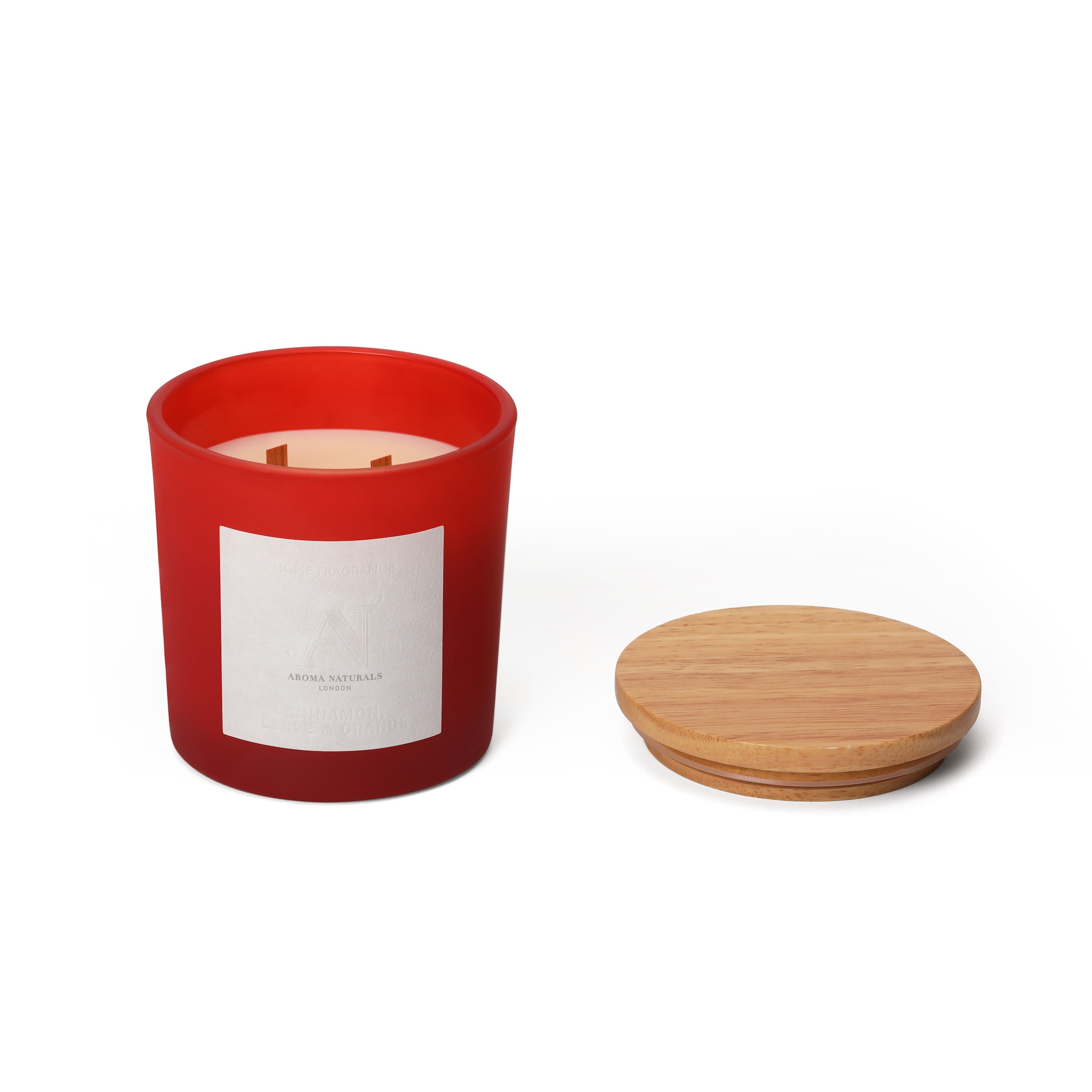 Aroma Naturals Frosted Decadence Glass Candle - Vanilla Bean Scent image 3