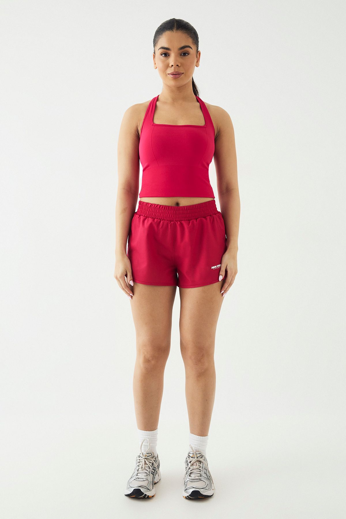 DSGN Studio DSGN Studio High Waist 2 in 1 Running Short Raspberry image 5
