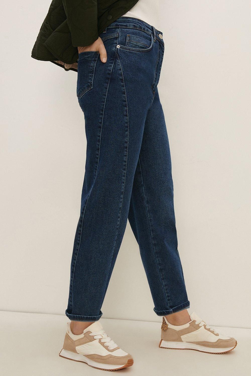 Oasis Petite Barrel Jean Mid Wash image 2