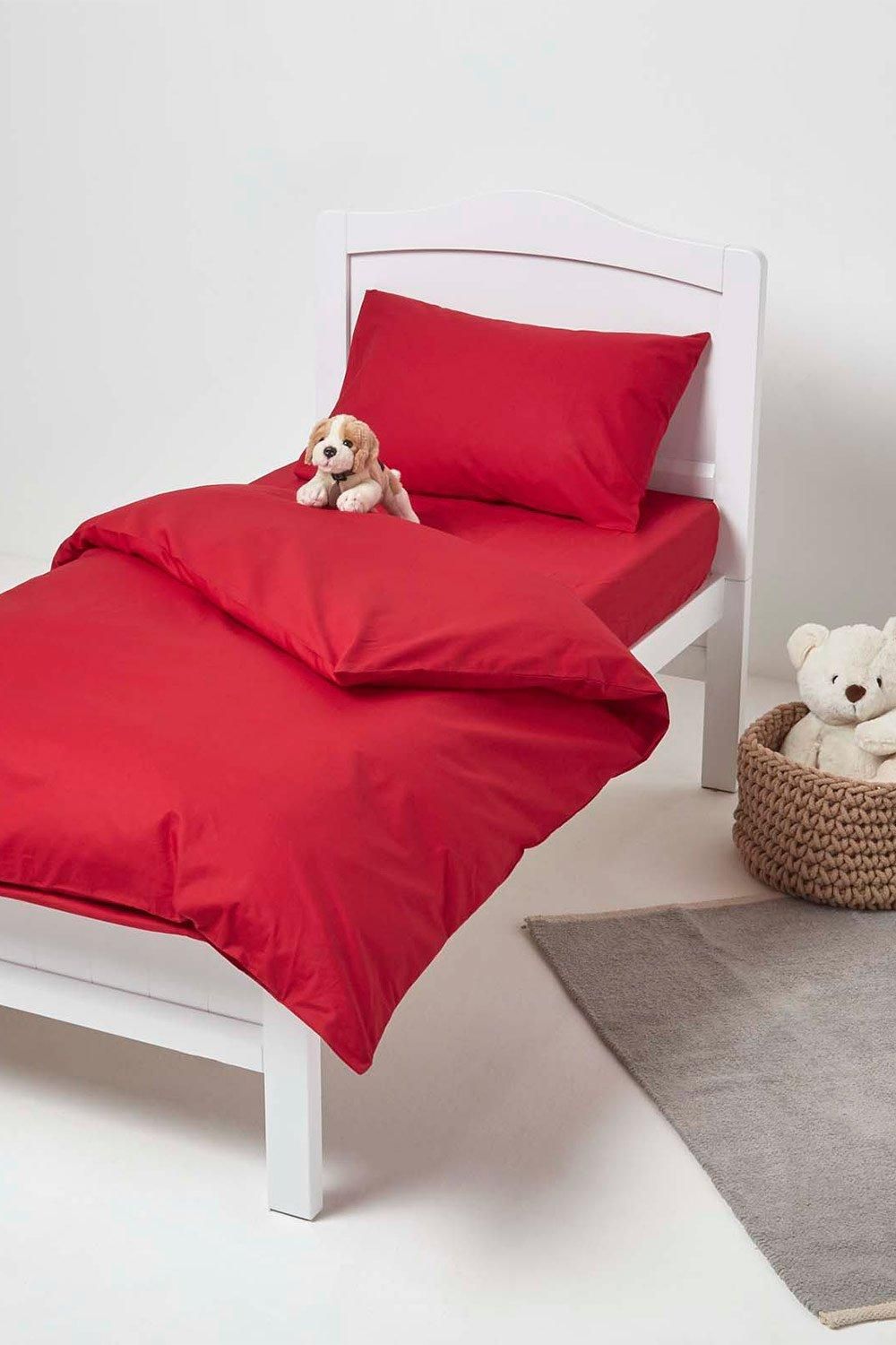 Homescapes Cotton Cot Bed Duvet Cover Set 200 Thread Count image 2