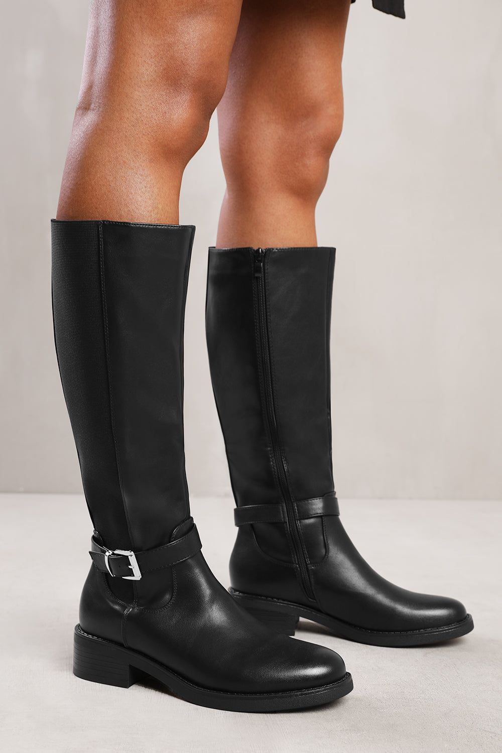 Where's That From 'Bode' Knee High Boots With Buckle Detail image 4