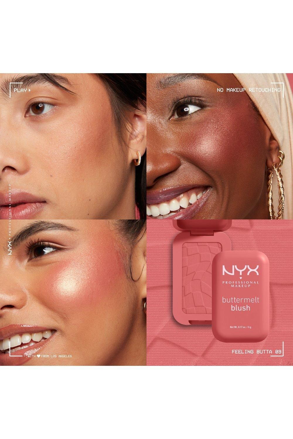 NYX Professional Makeup Buttermelt Blush Powder Blush Feeling Butta image 5