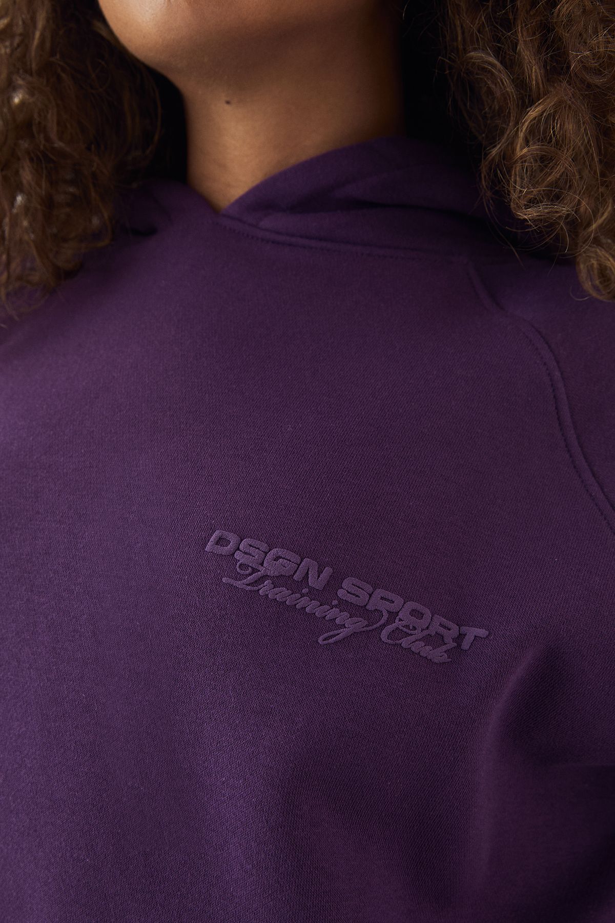 DSGN Studio DSGN Studio Sport Training Club Oversized Hoodie Blackcurrant image 4