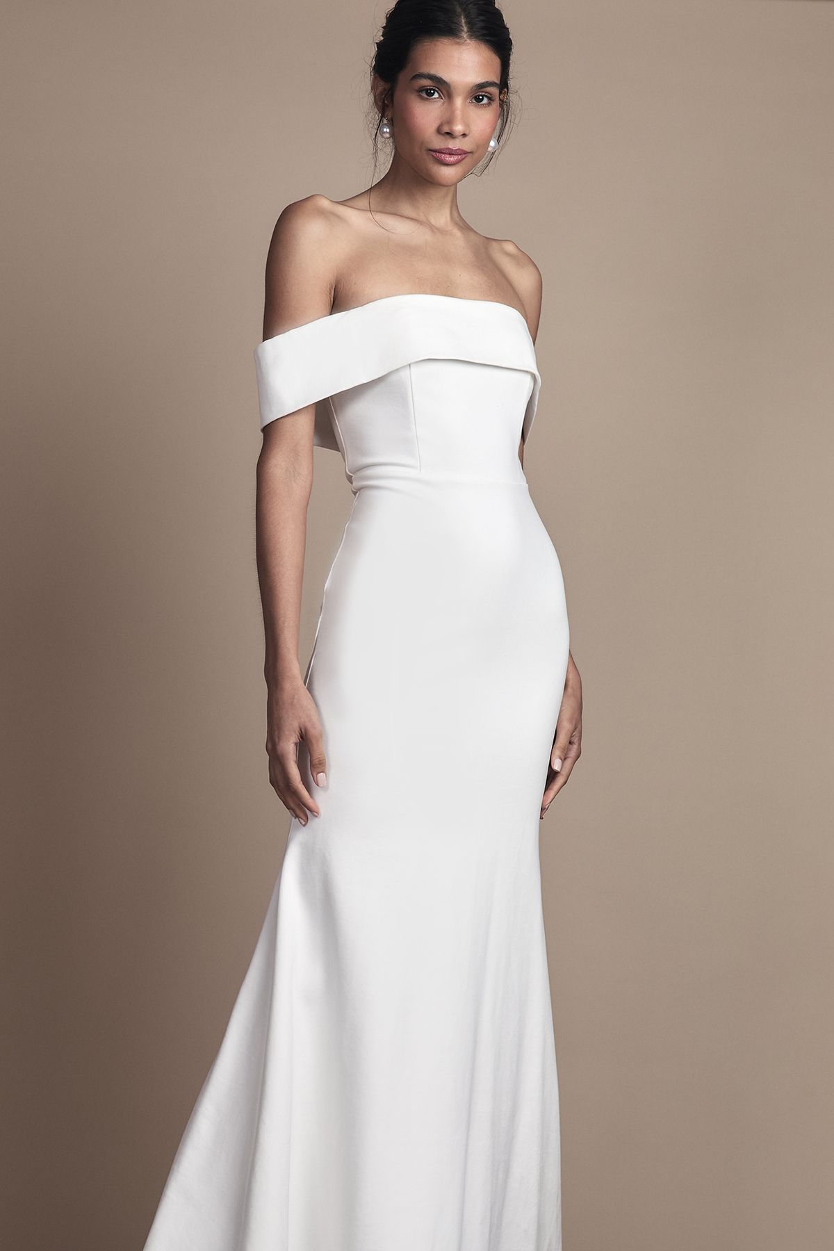 Coast Ponte Bardot Maxi Wedding Dress Ivory image 2