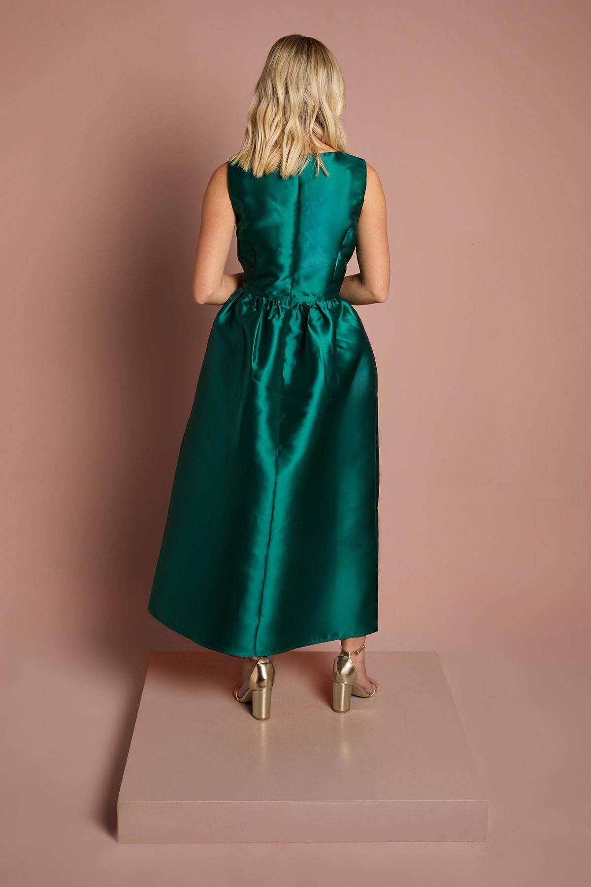 Coast Teen Coast Twill Bow Maxi Bridesmaid Dress Emerald image 3