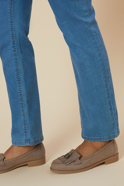 Dorothy Perkins Wide Fit Leigh Fringe Loafers Taupe