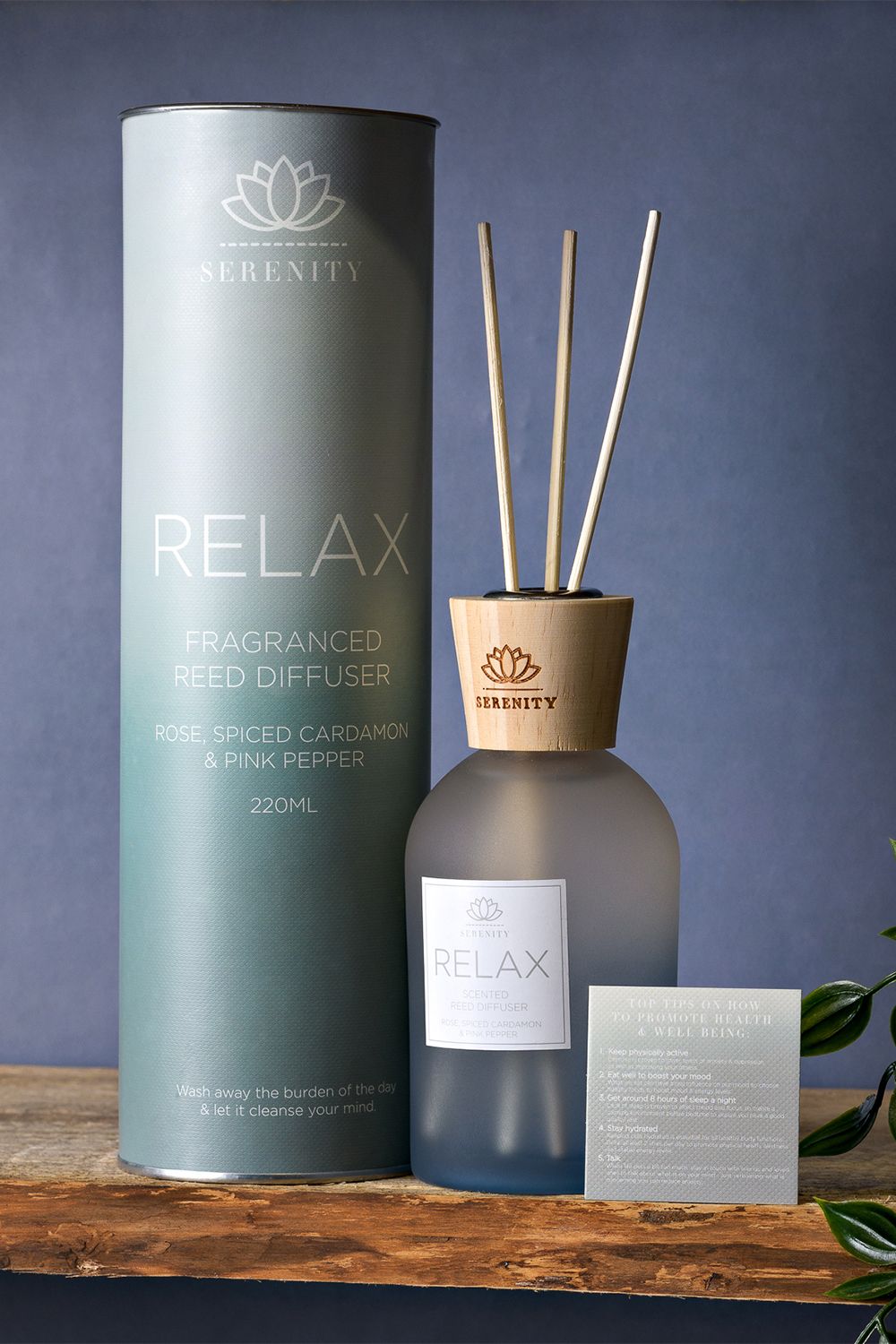 Serenity Relax Diffuser Rose, Cardamon & Pink Pepper 220ml image 2