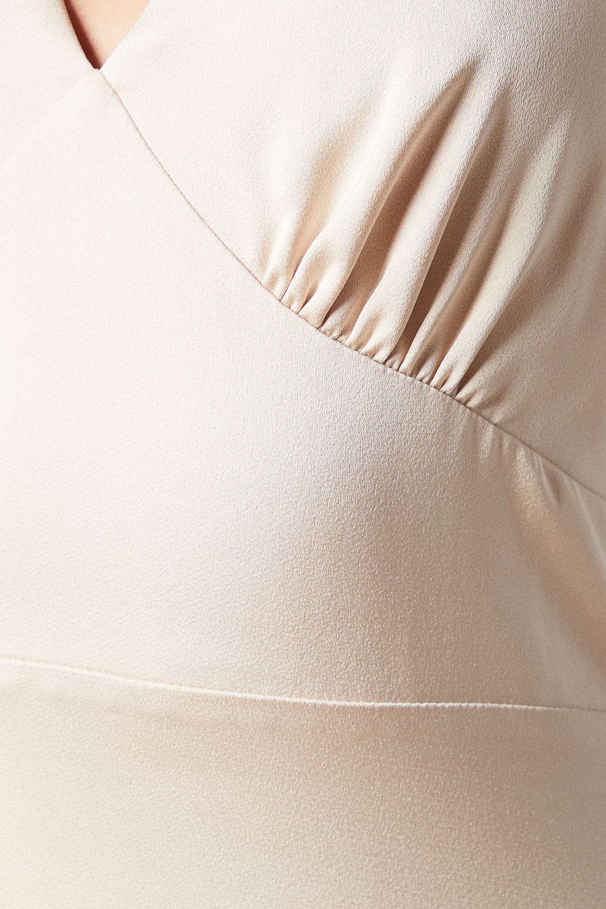 Coast Halterneck Satin Bridesmaid Dress Champagne image 5