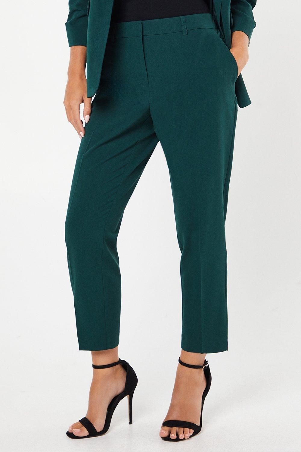 Dorothy Perkins Petite Plain Ankle Grazer Forest image 4