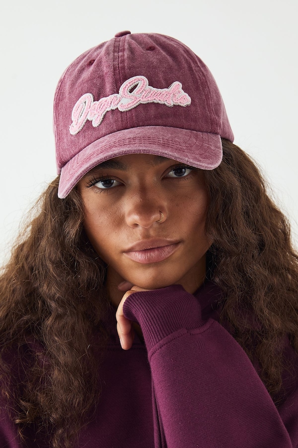 DSGN Studio DSGN Studio Applique Washed Cap Burgundy