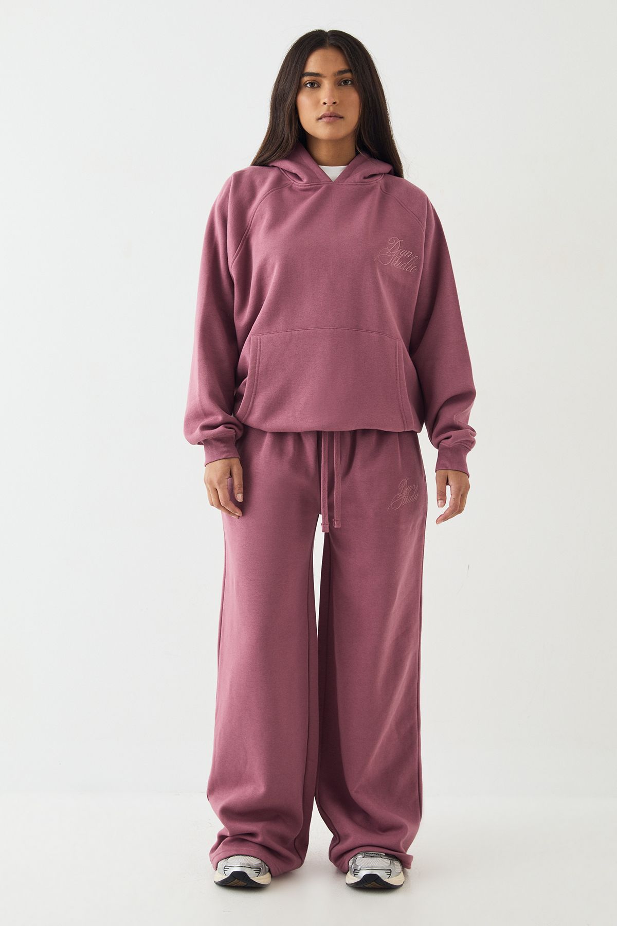 DSGN Studio DSGN Studio Script Oversized Hoodie Rose image 5