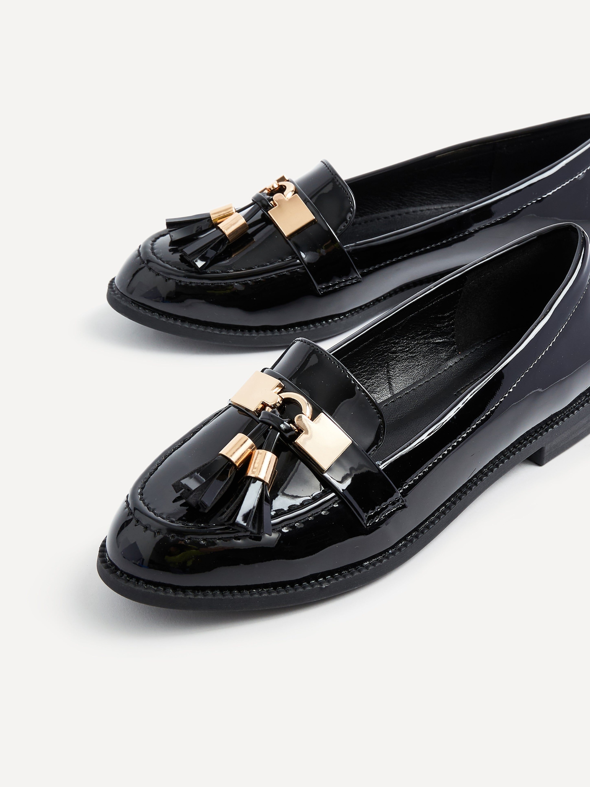 Linzi Tonia Black Patent Classic Loafer image 4