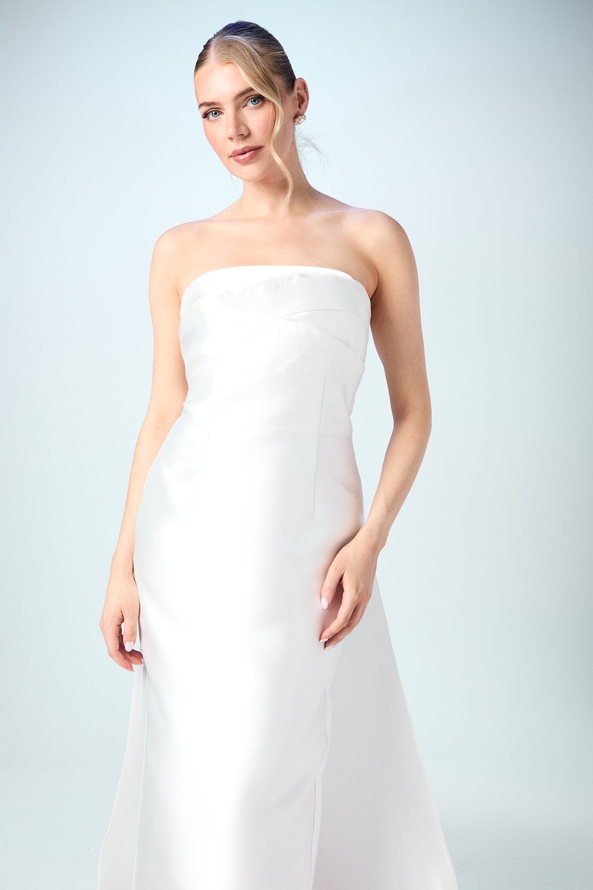 Coast Twill Column Bandeau Wedding Dress Ivory image 2