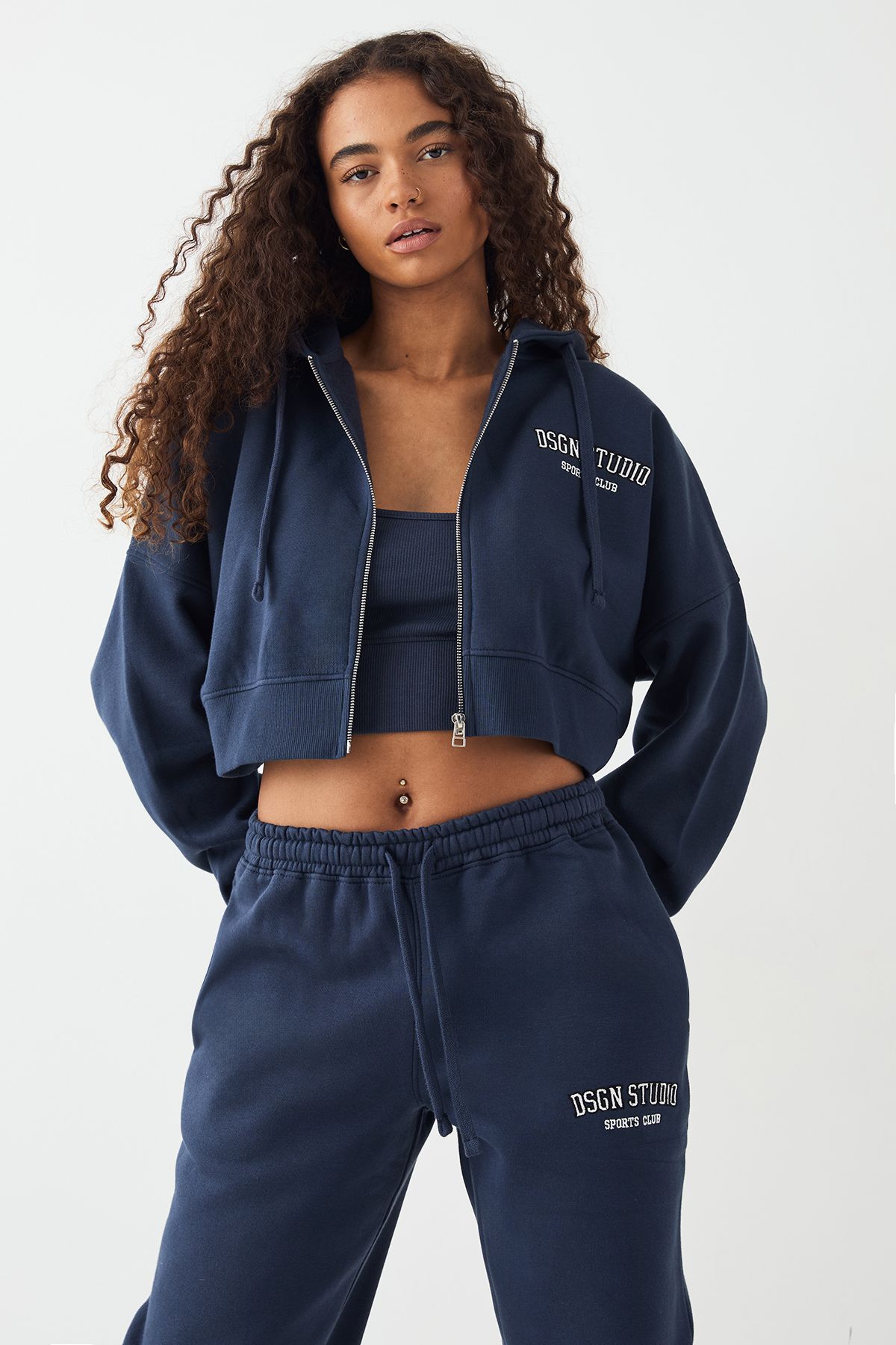 DSGN Studio DSGN Studio Applique 3 Piece Tracksuit Navy image 3