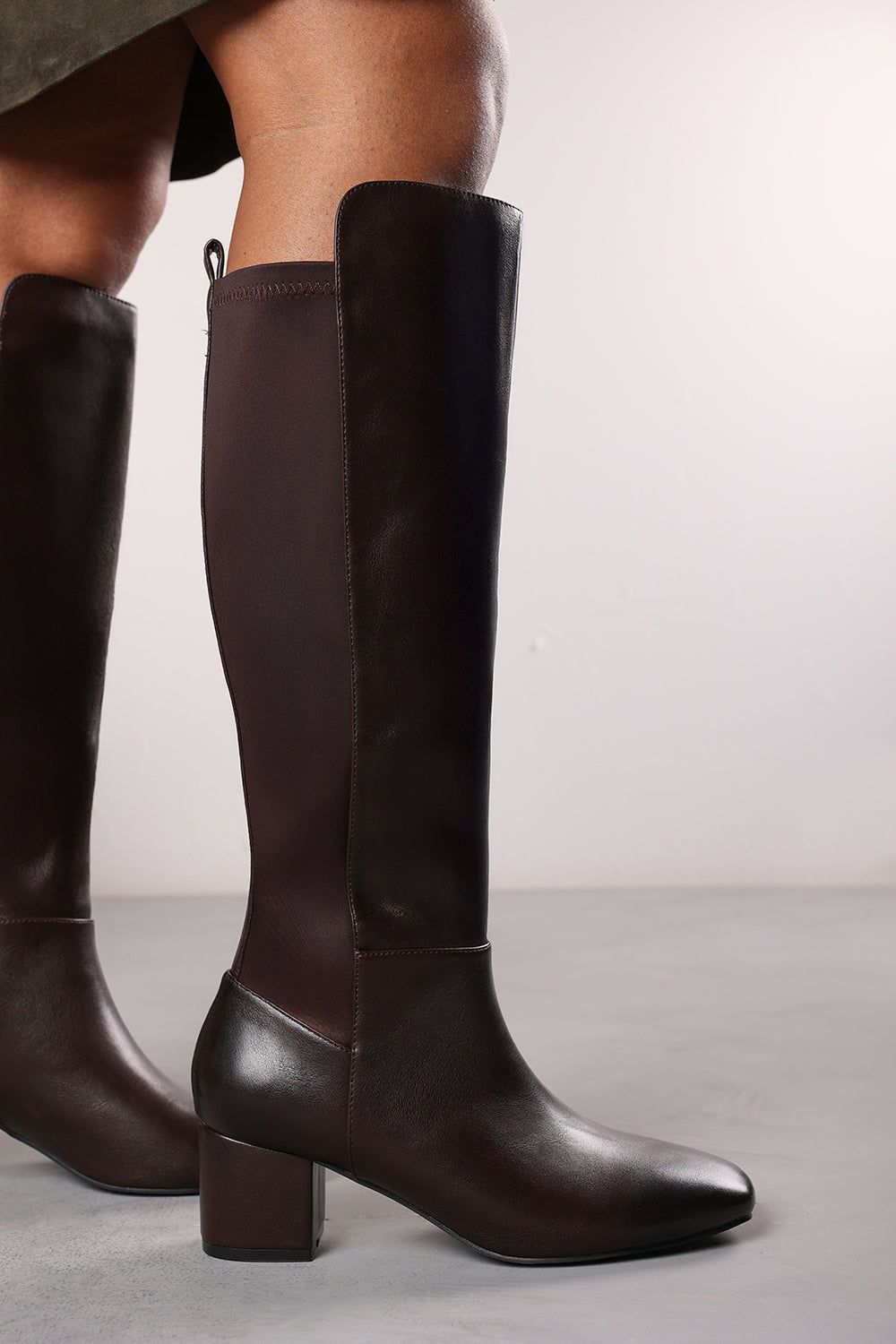 Where's That From 'Cherish' Block Heel Knee High Boots With Side Zip image 6