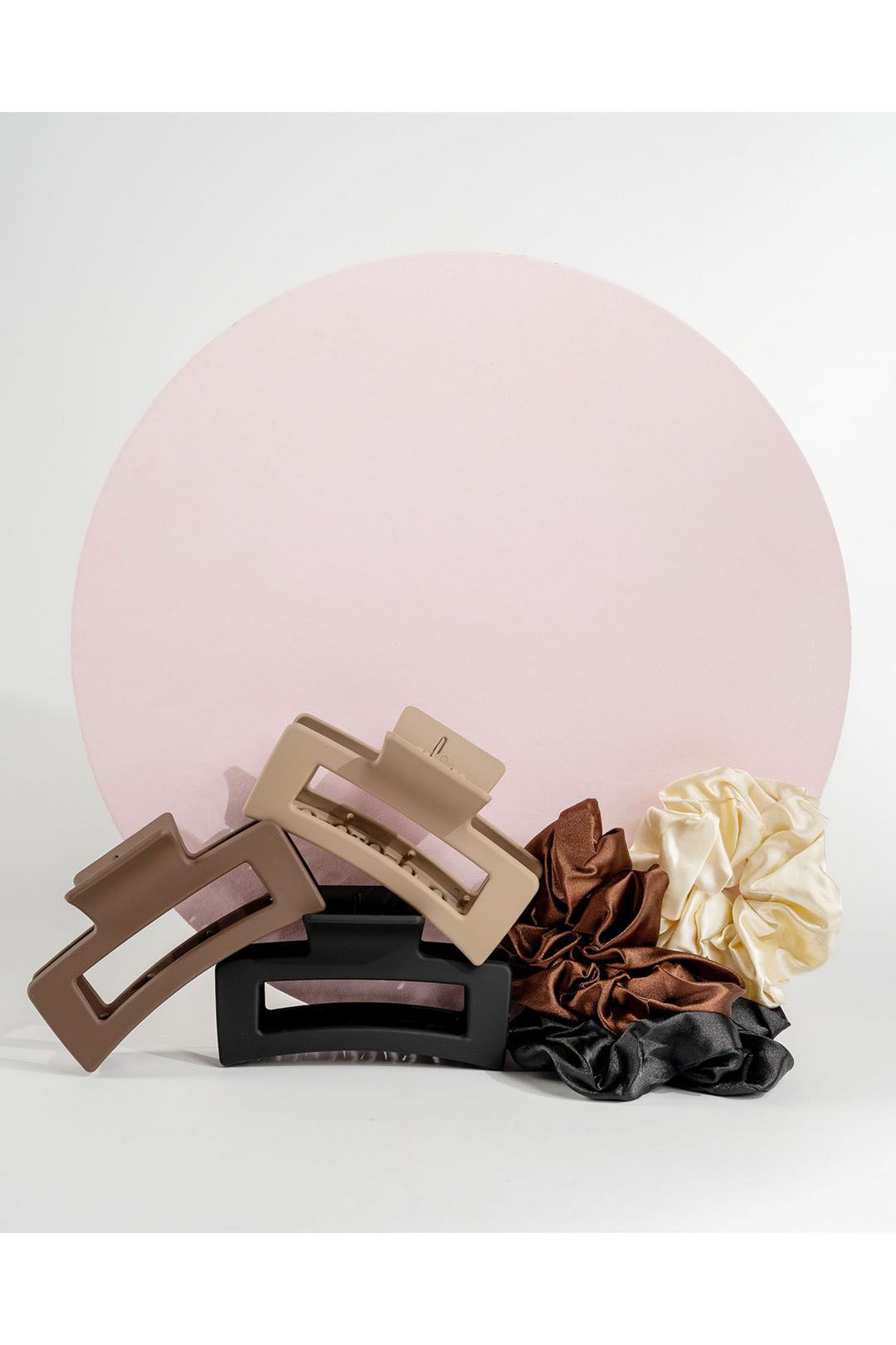 Brushworks Natural Hair Clip & Scrunchie Set Multi image 4