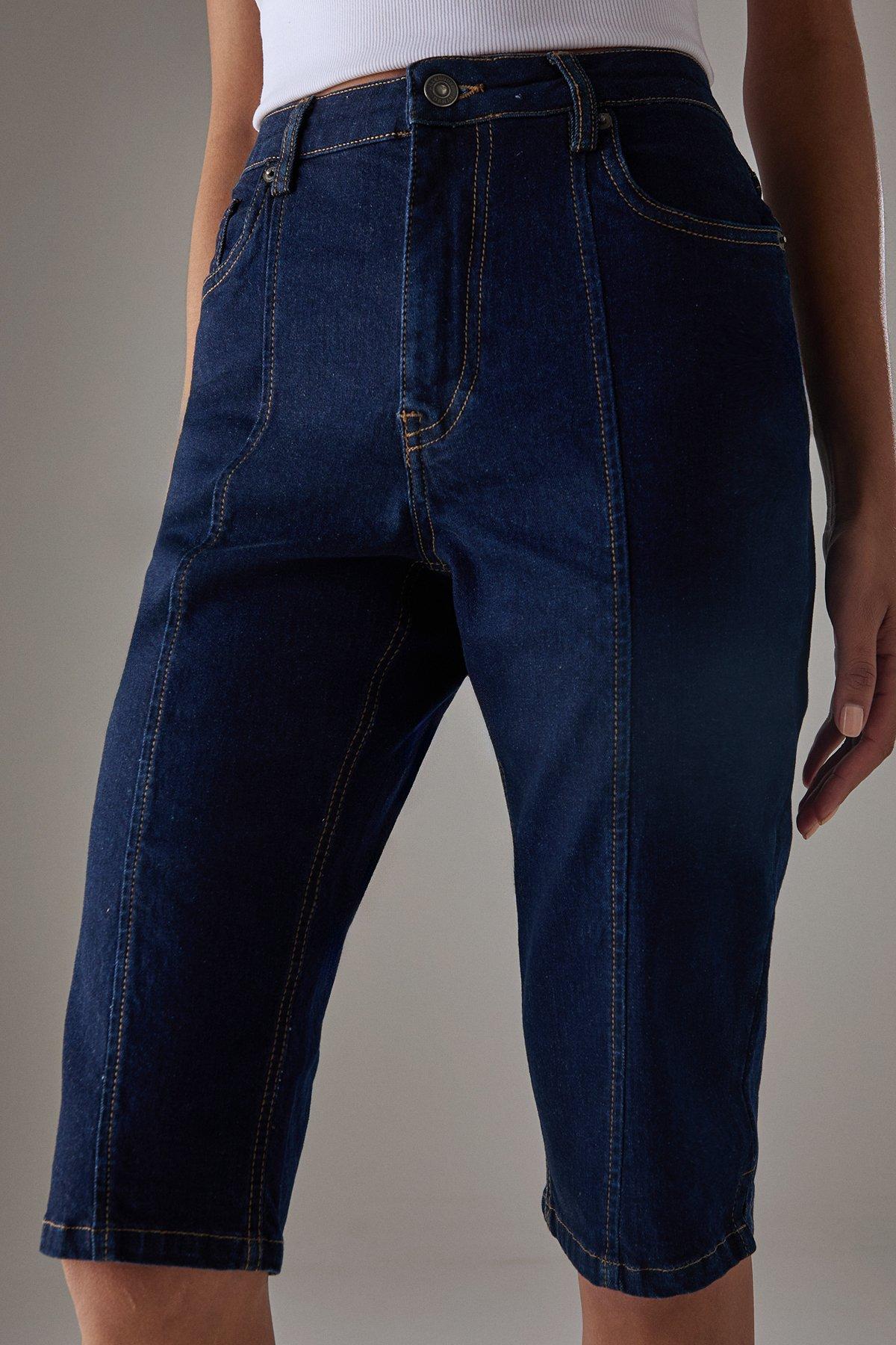 Warehouse Denim Capri Dark Indigo image 4