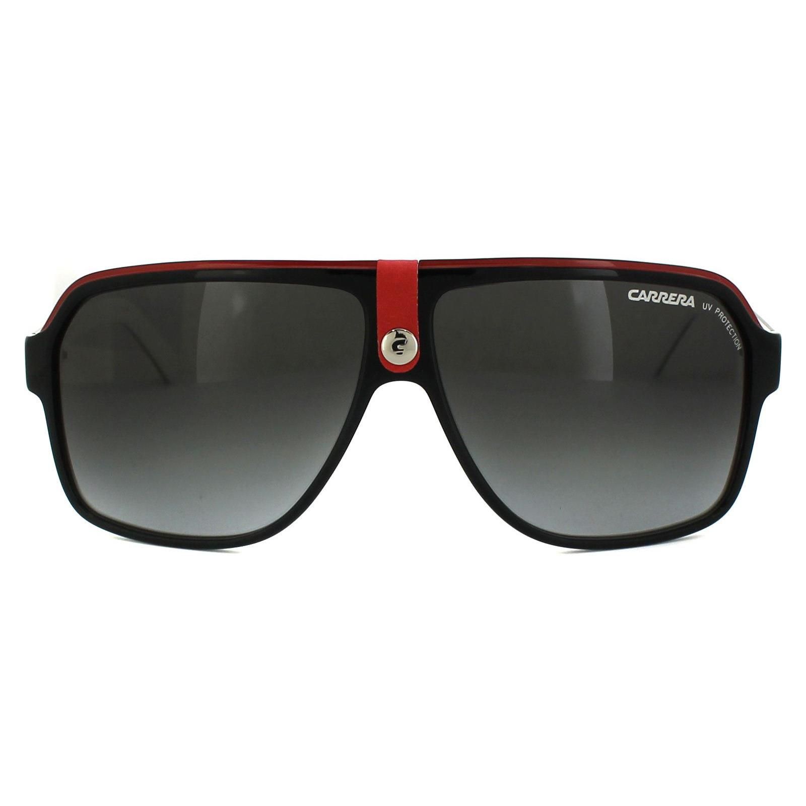 Carrera Aviator Black & White Black Gradient Sunglasses image 1