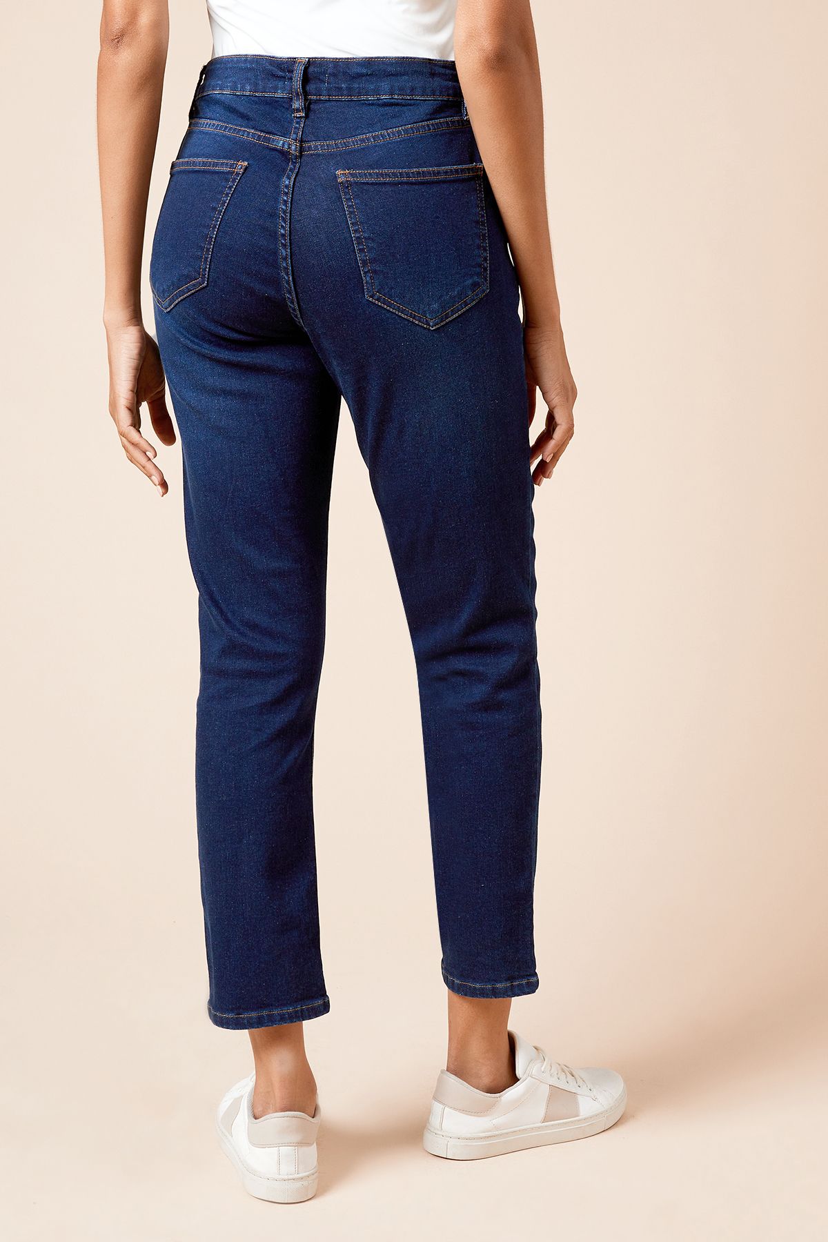 Dorothy Perkins Slim Seam Detail Jean Dark Wash image 3