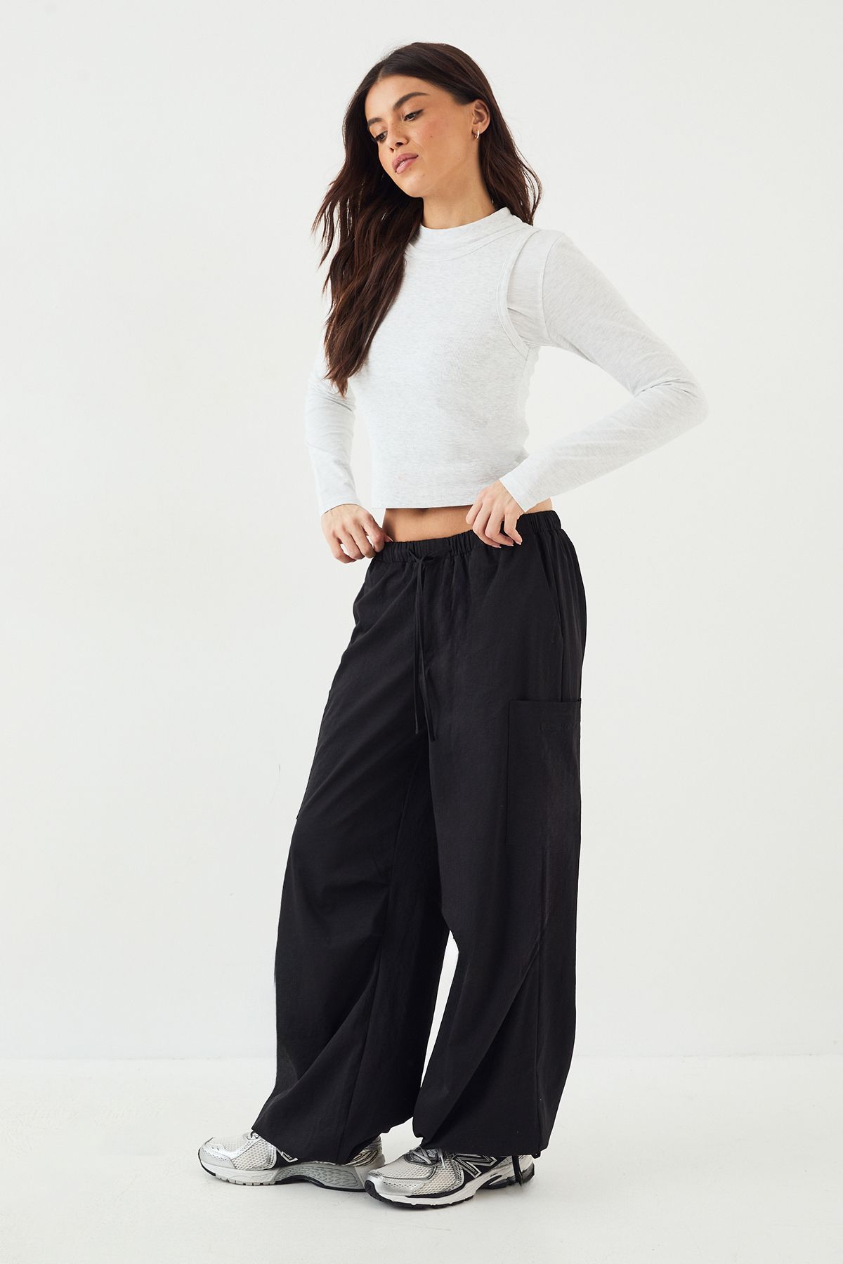 DSGN Studio DSGN Studio Oversized Cargo Trouser Black image 3