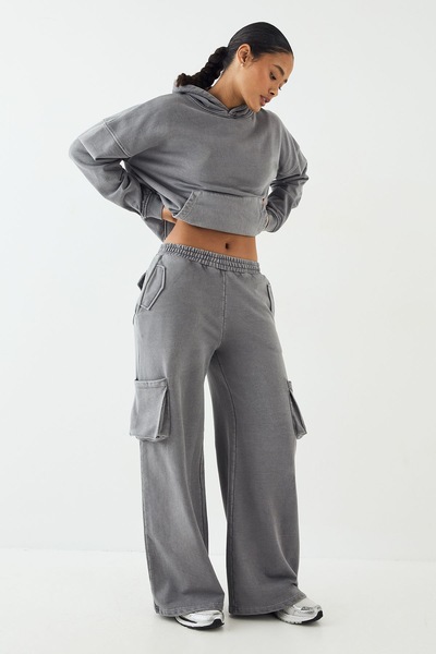 DSGN Studio DSGN Studio Premium Heavyweight Washed Cargo Jogger Charcoal