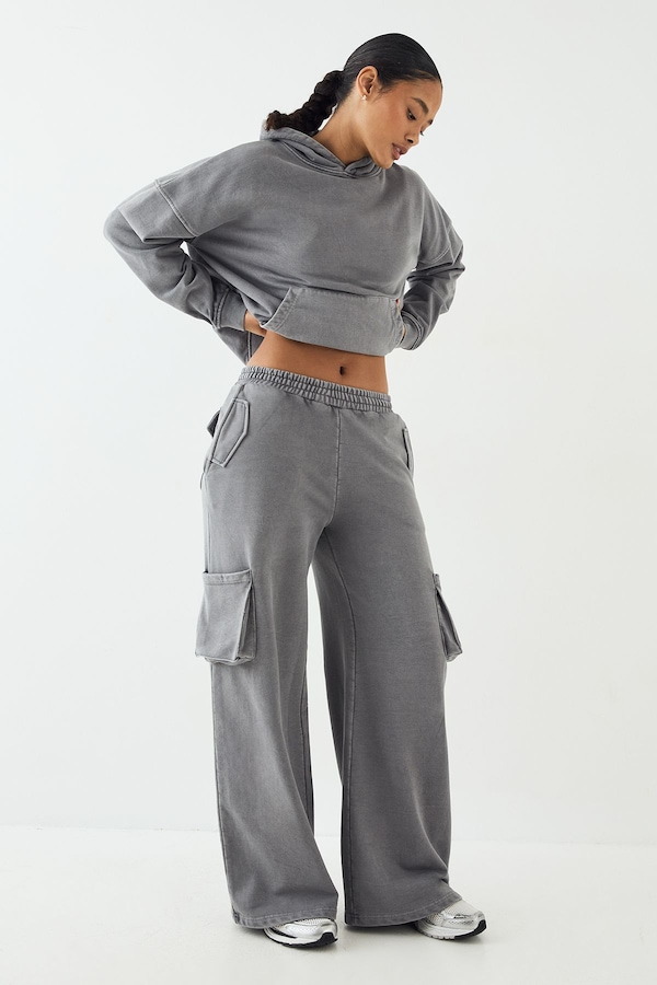 DSGN Studio DSGN Studio Premium Heavyweight Washed Cargo Jogger Charcoal